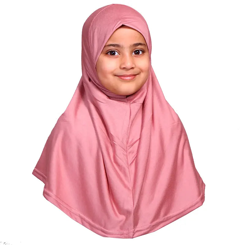 Dusty Rose Girls Hijab - Small Size