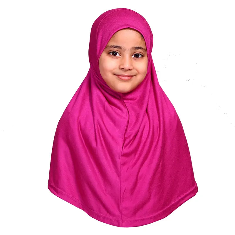 Fuschia Girls Hijab - Small Size