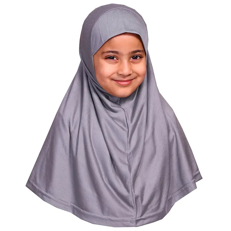 Light Grey Girls Hijab - Small Size
