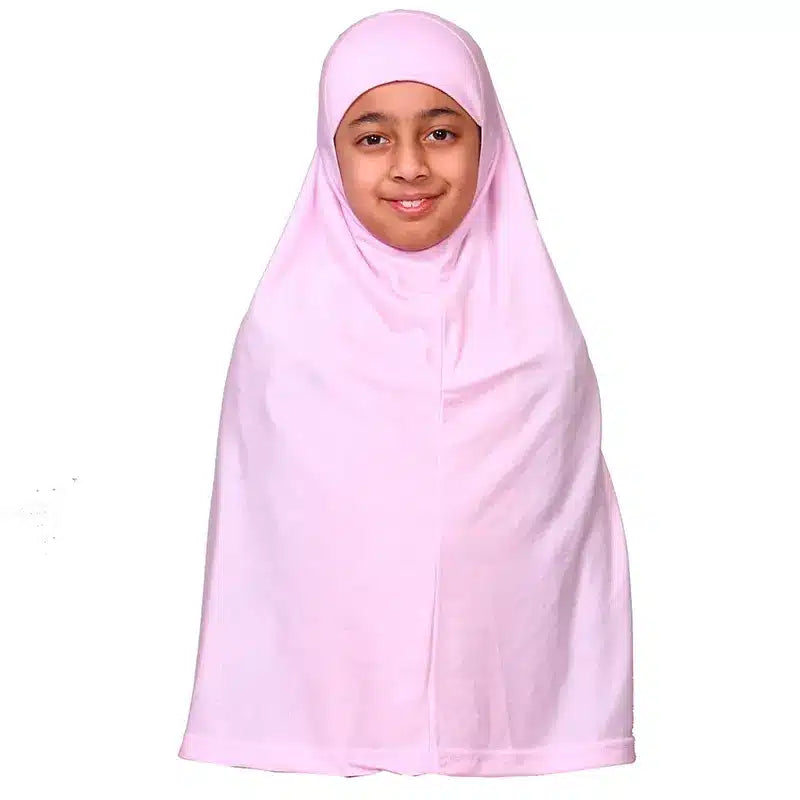 Light Pink Girls Hijab - XL Size