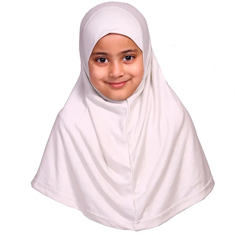 Silver Girls Hijab - Small Size