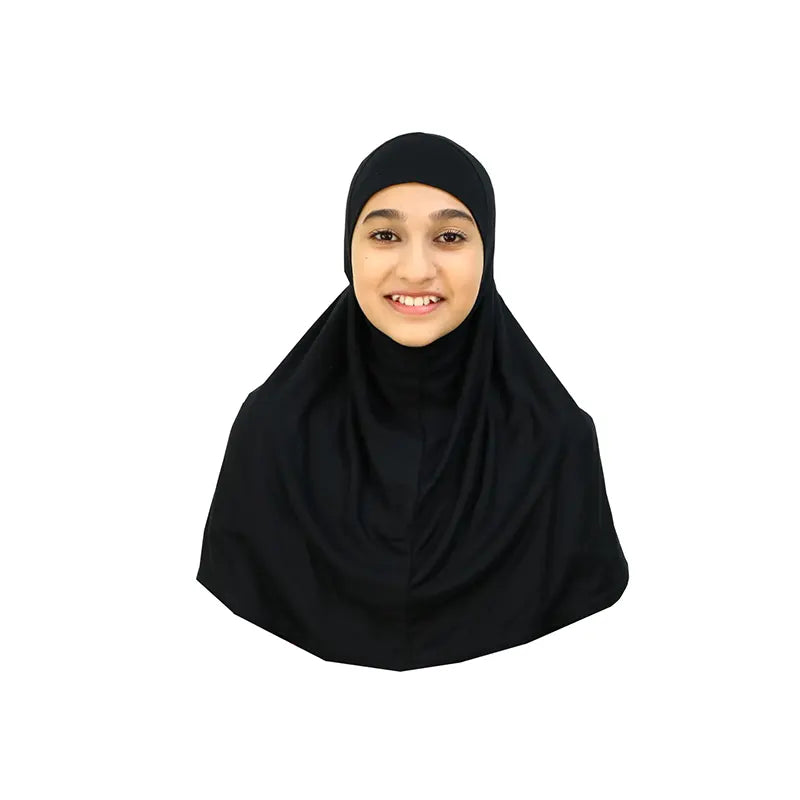 Black Girls Hijab - Medium Size