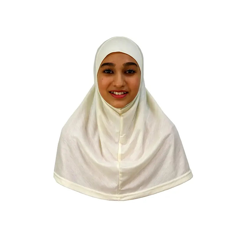 Silver Girls Hijab - Medium Size
