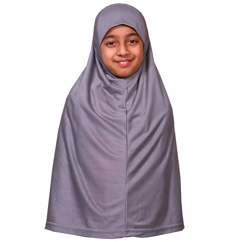 Light Grey Girls Hijab - XL/2XL/3XL