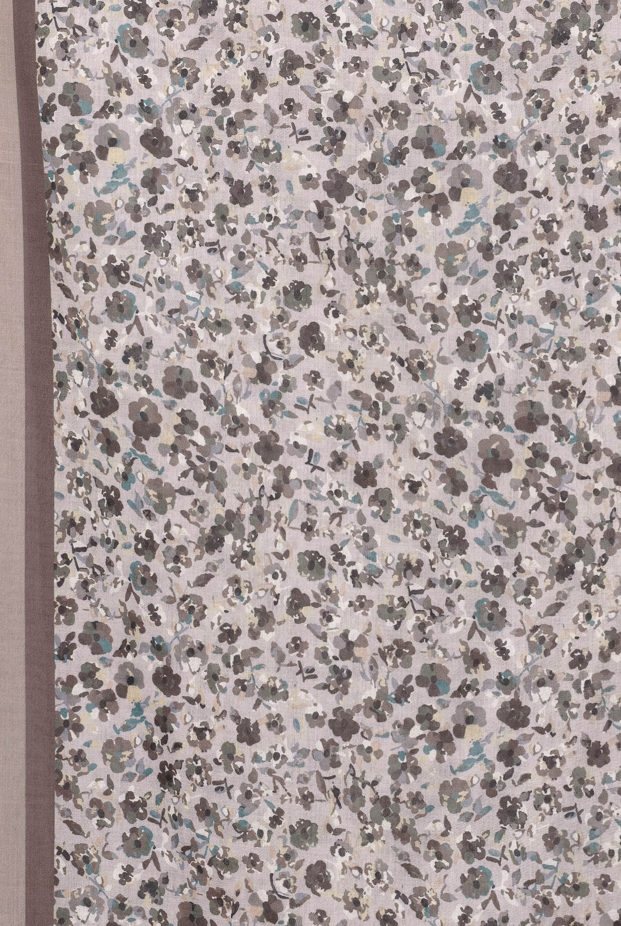 Exclusive Cotton Print Hijab Floral Multi Brown Col 8