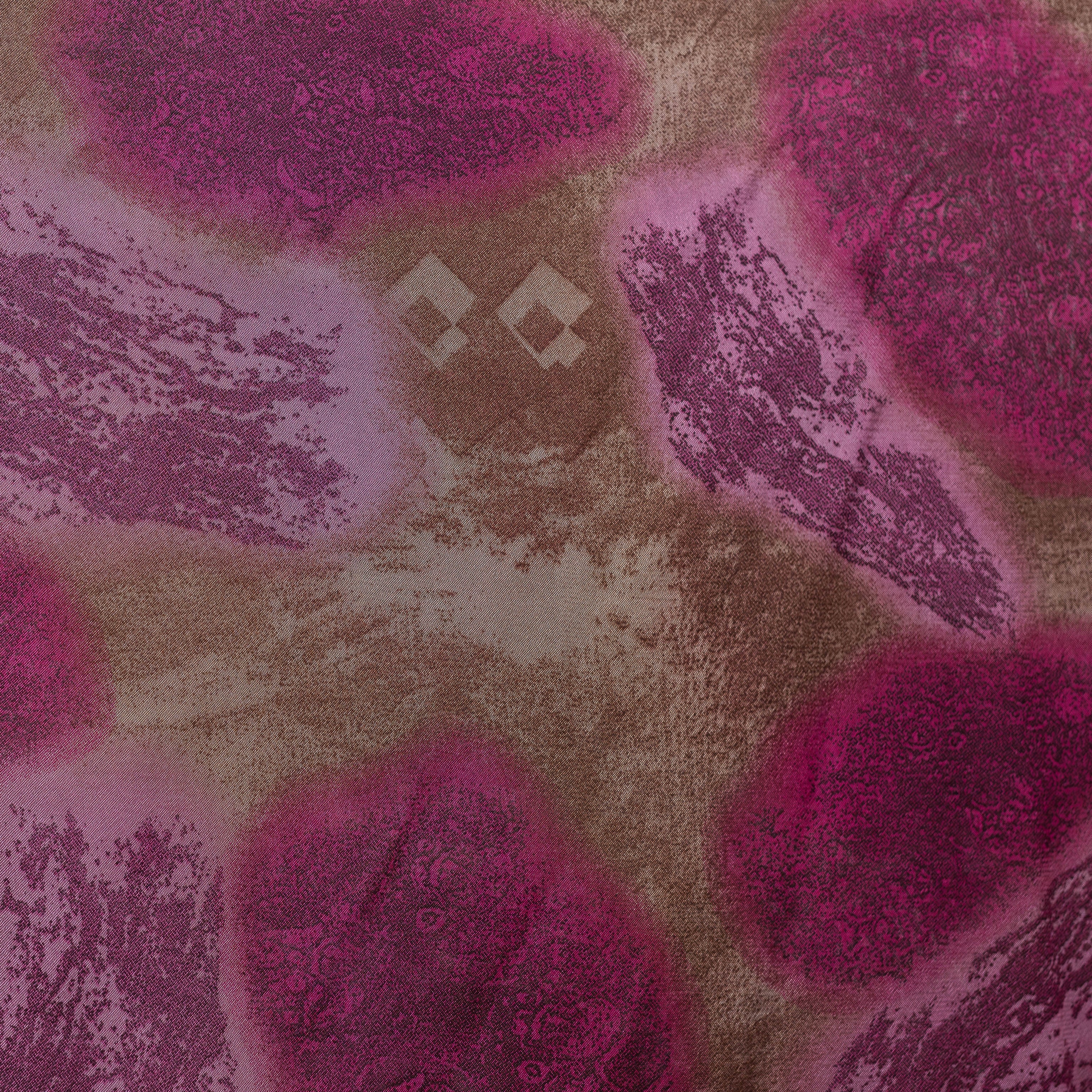 Vella Print Style 3-4 Silk Chiffon Hijab Purple