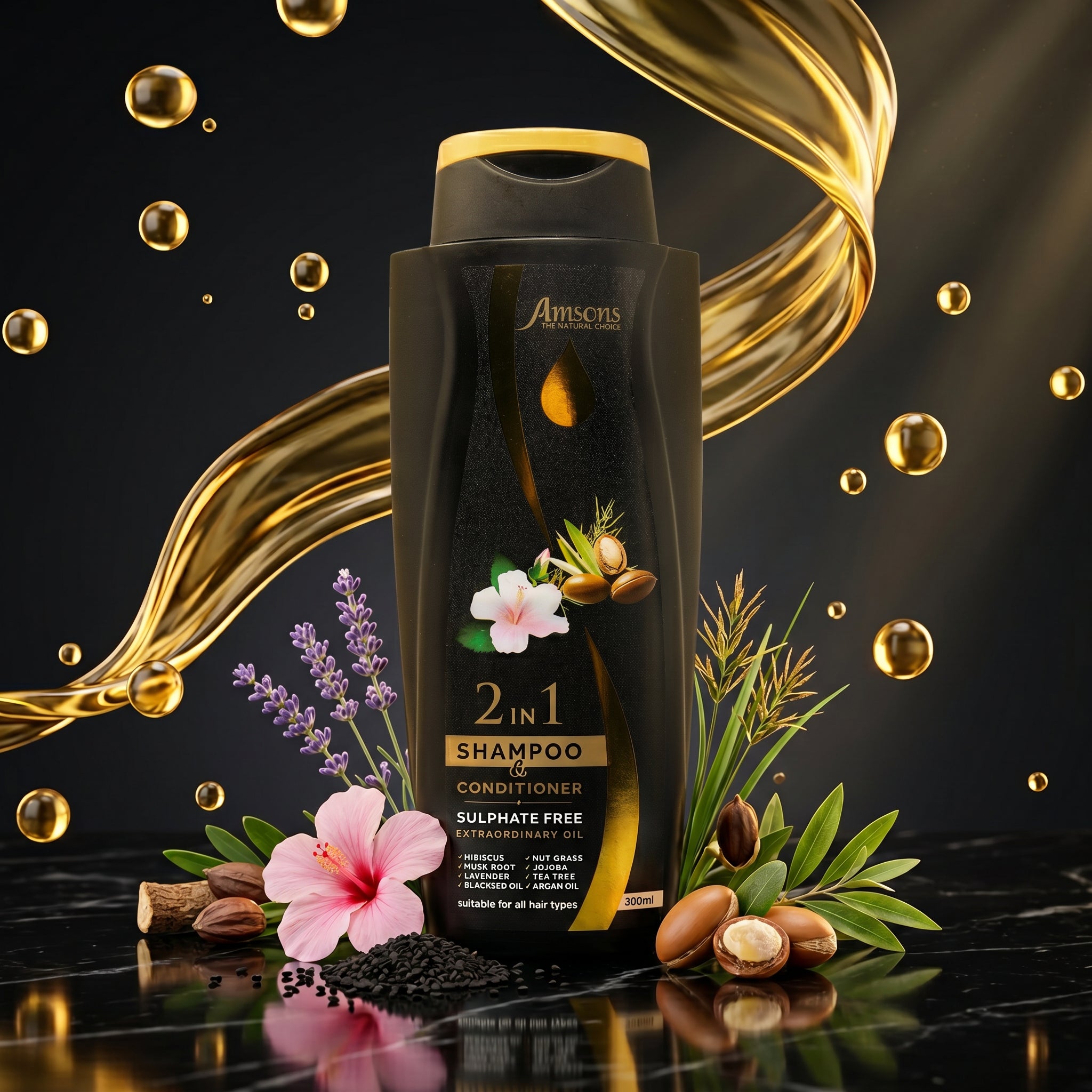 2 in 1 Shampoo & Conditioner Sulphate Free 300ml