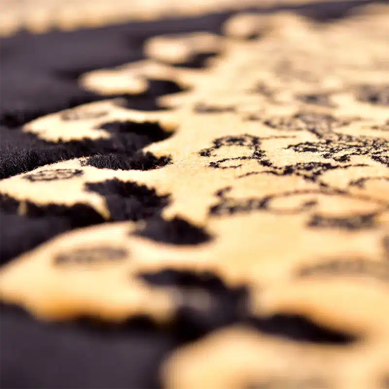 Memory Foam Padded Prayer Mat Black And Gold