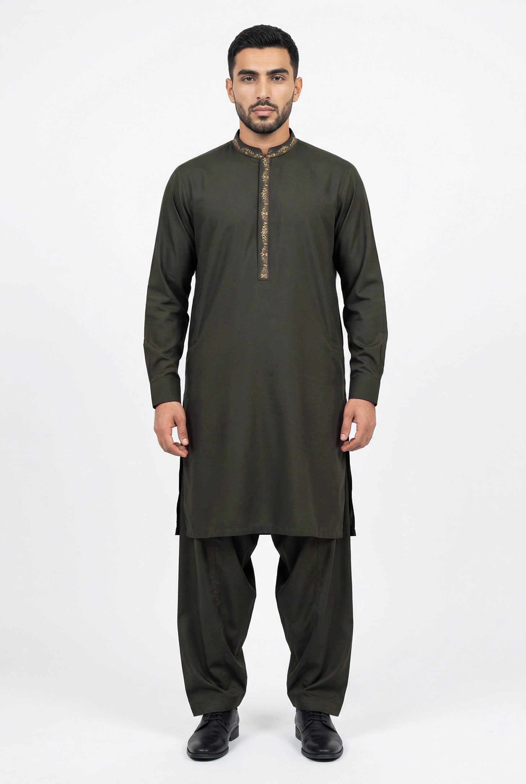 Shalwar Kameez Dark Grey 303-3