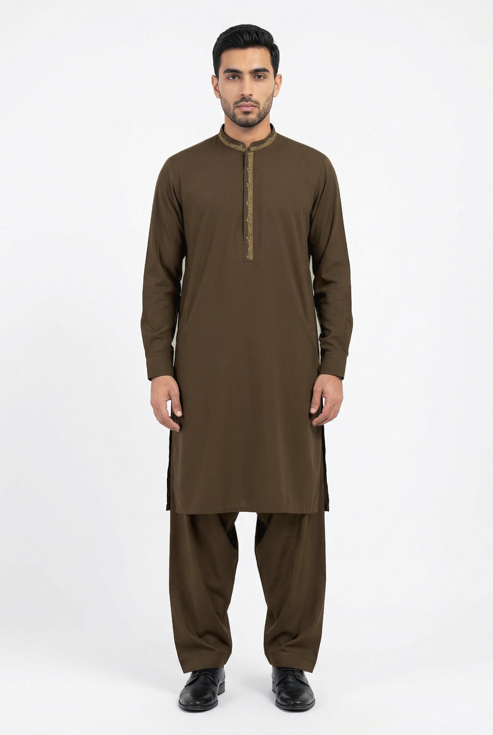 Shalwar Kameez Brown 303-4