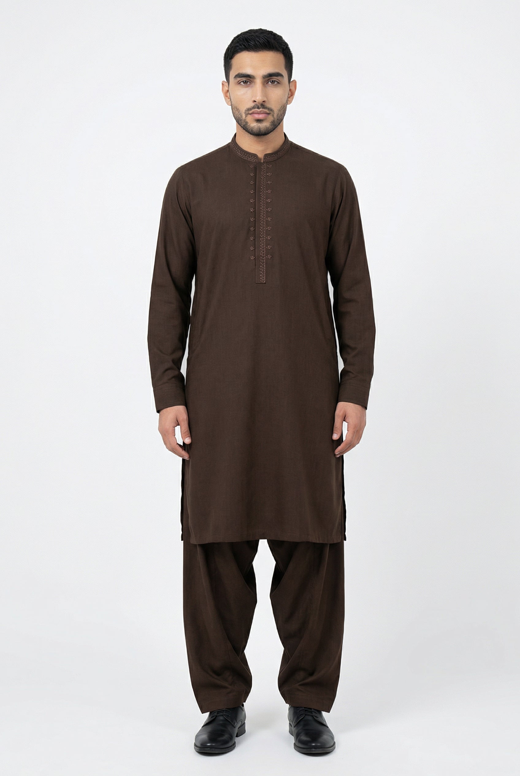 Shalwar Kameez Brown 307-4