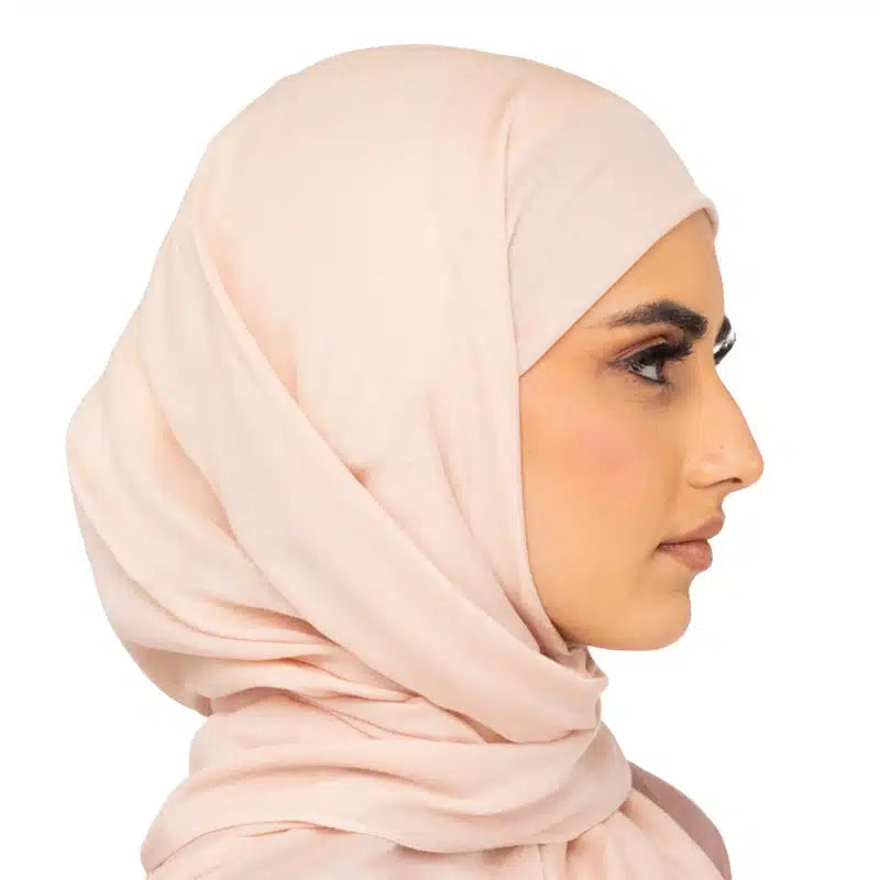 Classic Cotton Hijab Light Cream image 1
