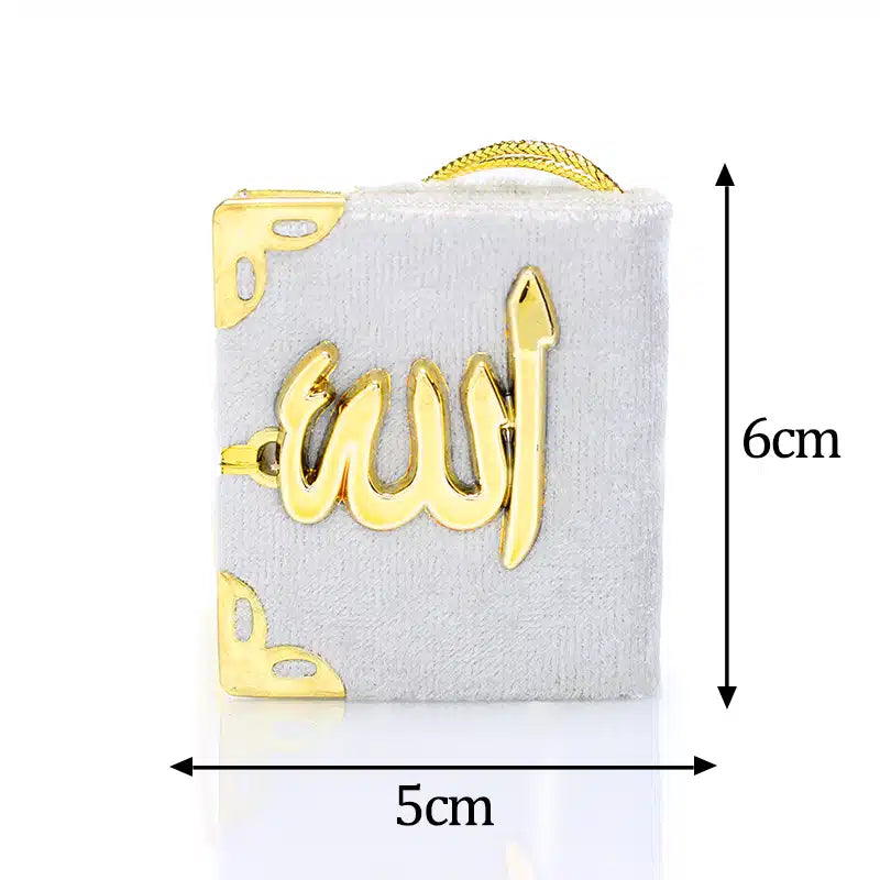 Quran Hanger White With Gold Accent