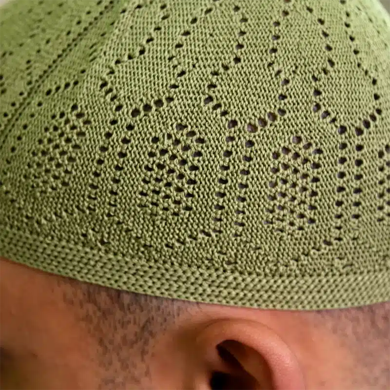 Men's Cotton Olive Prayer Hat image 1