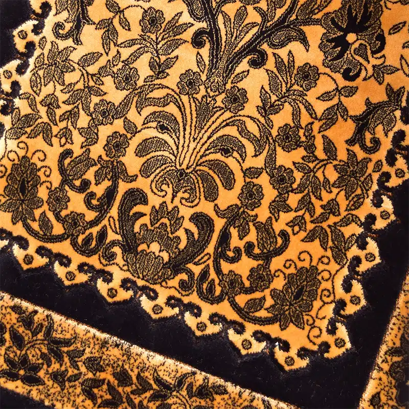 Memory Foam Padded Prayer Mat Black And Gold