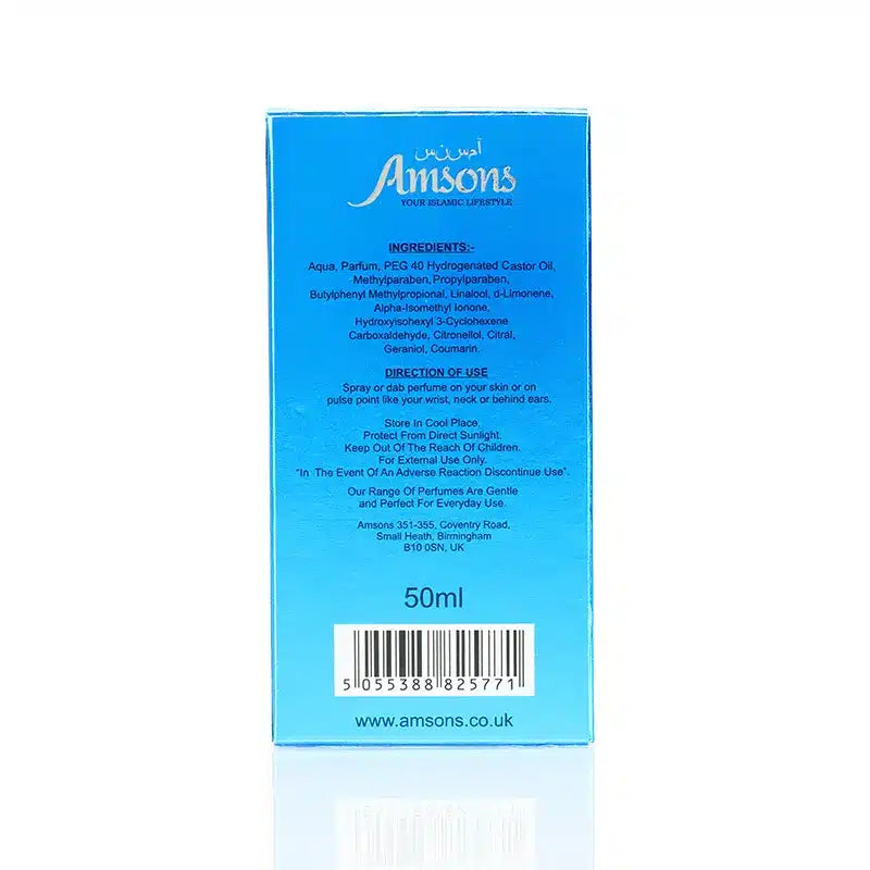 Blue Water Perfume for Men 50ml