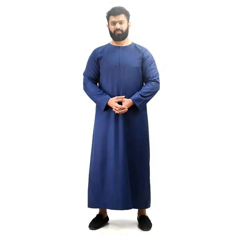 Omani Blue Thobe 0017- 4 image 2