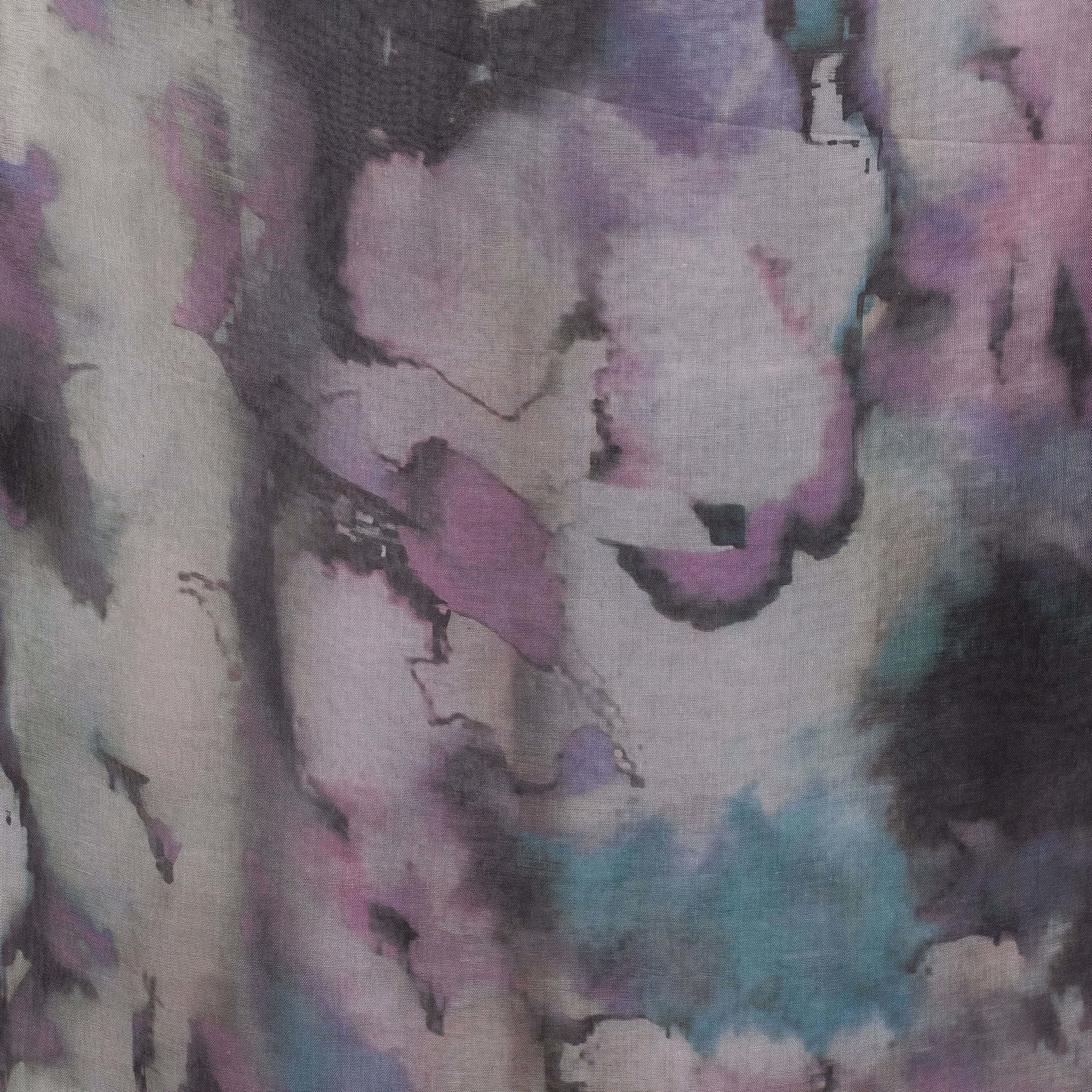 Watercolor Sharp Modal Hijab Lilac Blue