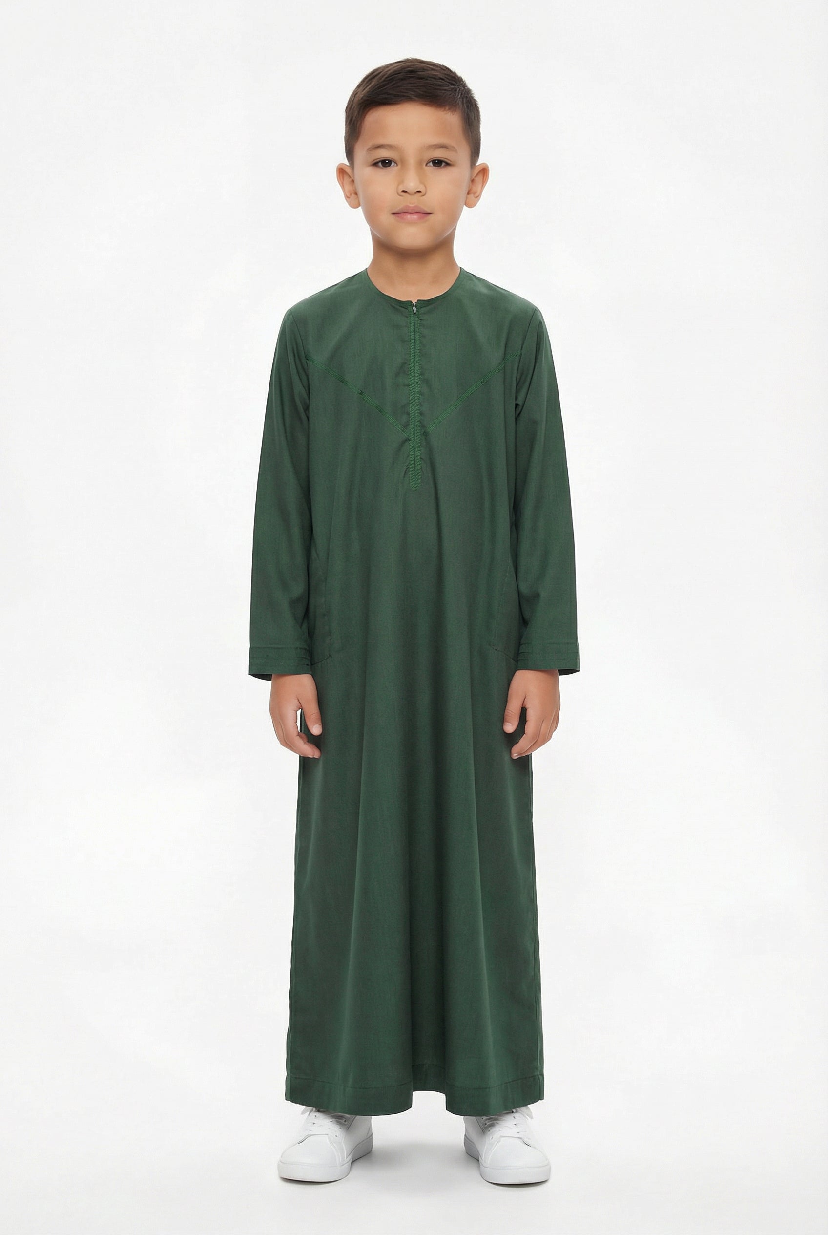Boys Omani Thobe Forest Green 807 Col 5