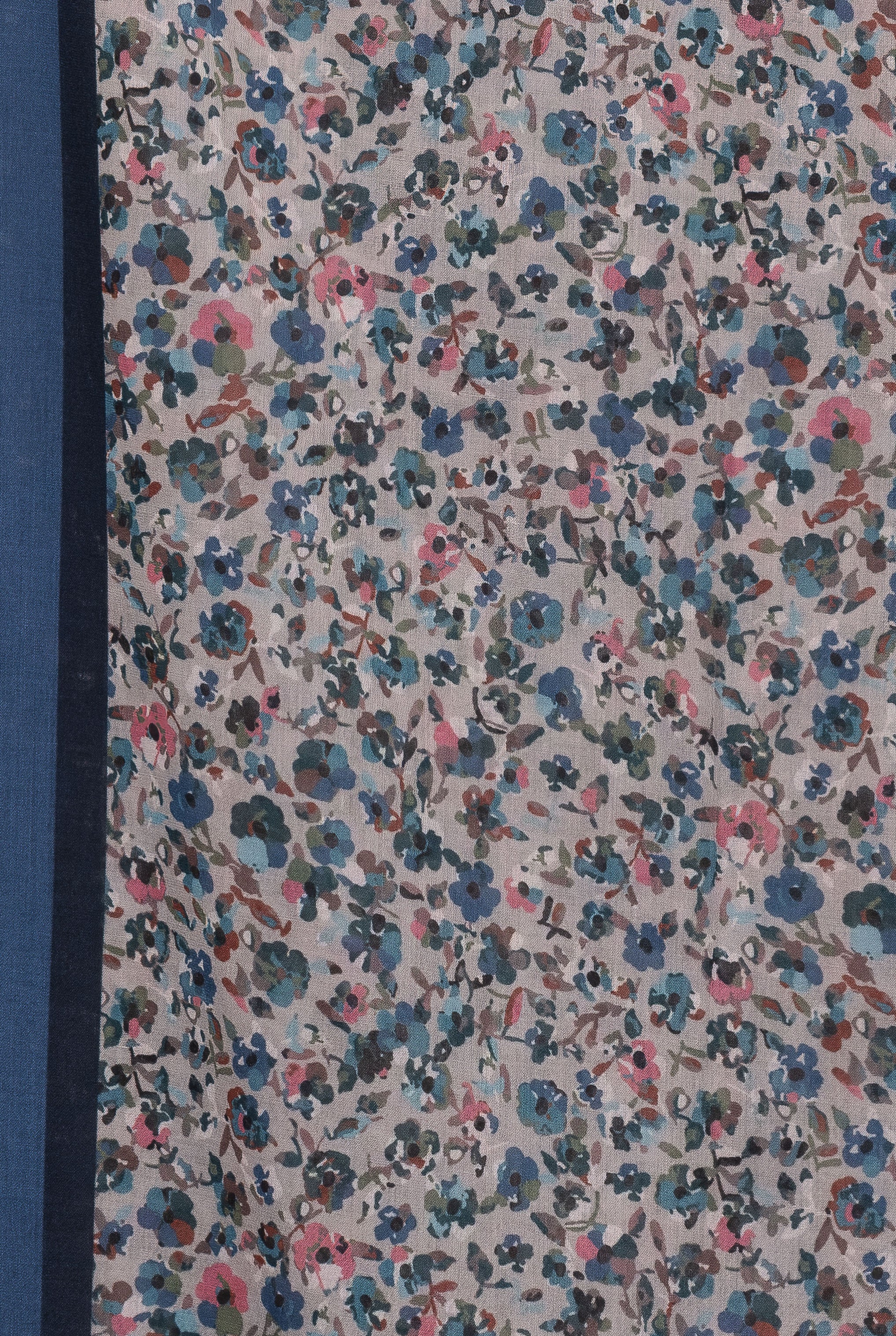 Exclusive Cotton Print Hijab Floral Multi Blue Col 18