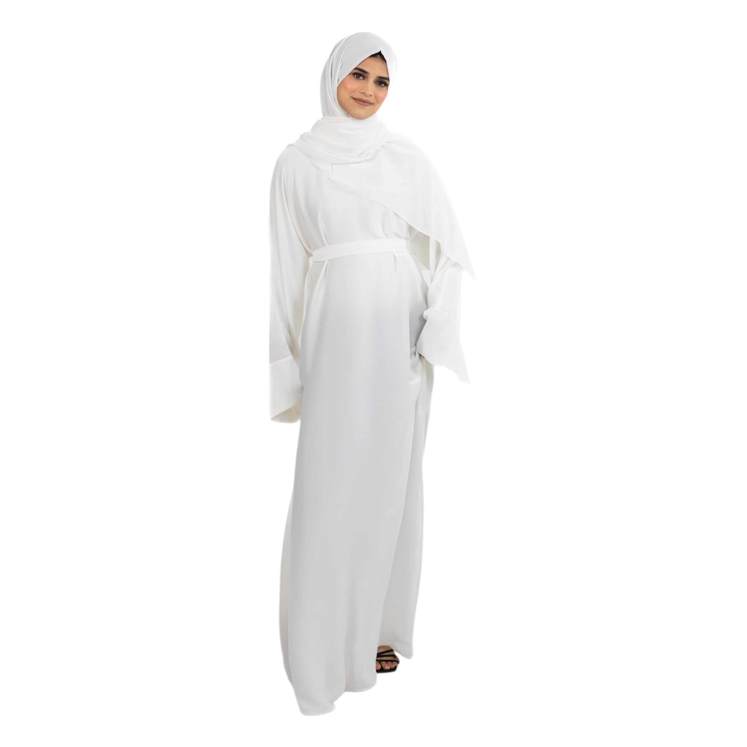 Off White Regular Abaya ASL-622-41