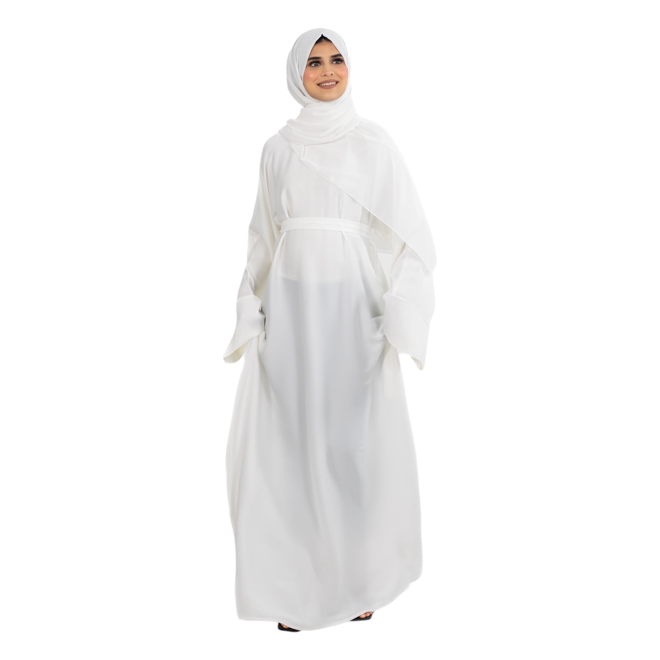 Off White Regular Abaya ASL-622-41
