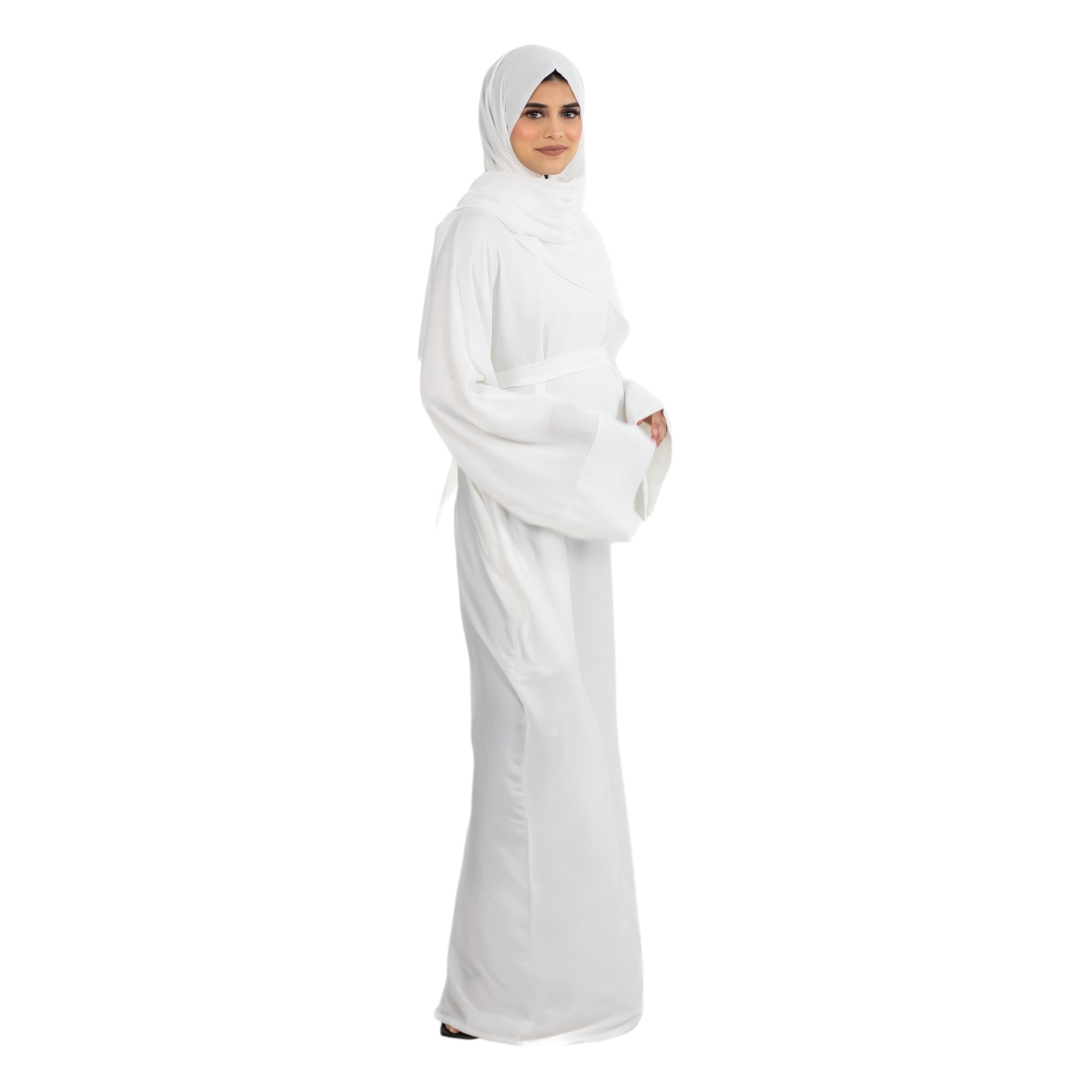 Off White Regular Abaya ASL-622-41