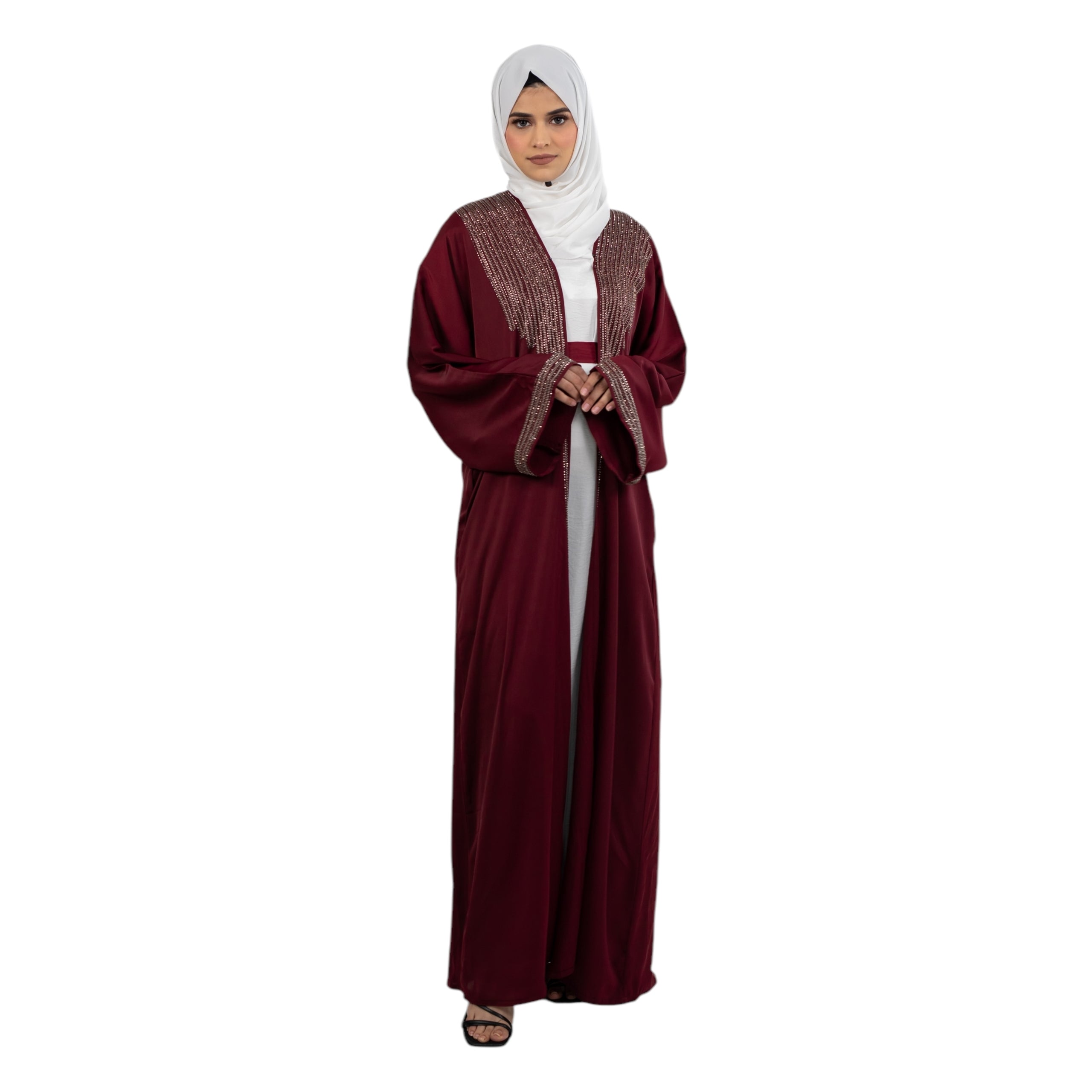 Maroon Classic Kimono ASL-634-9