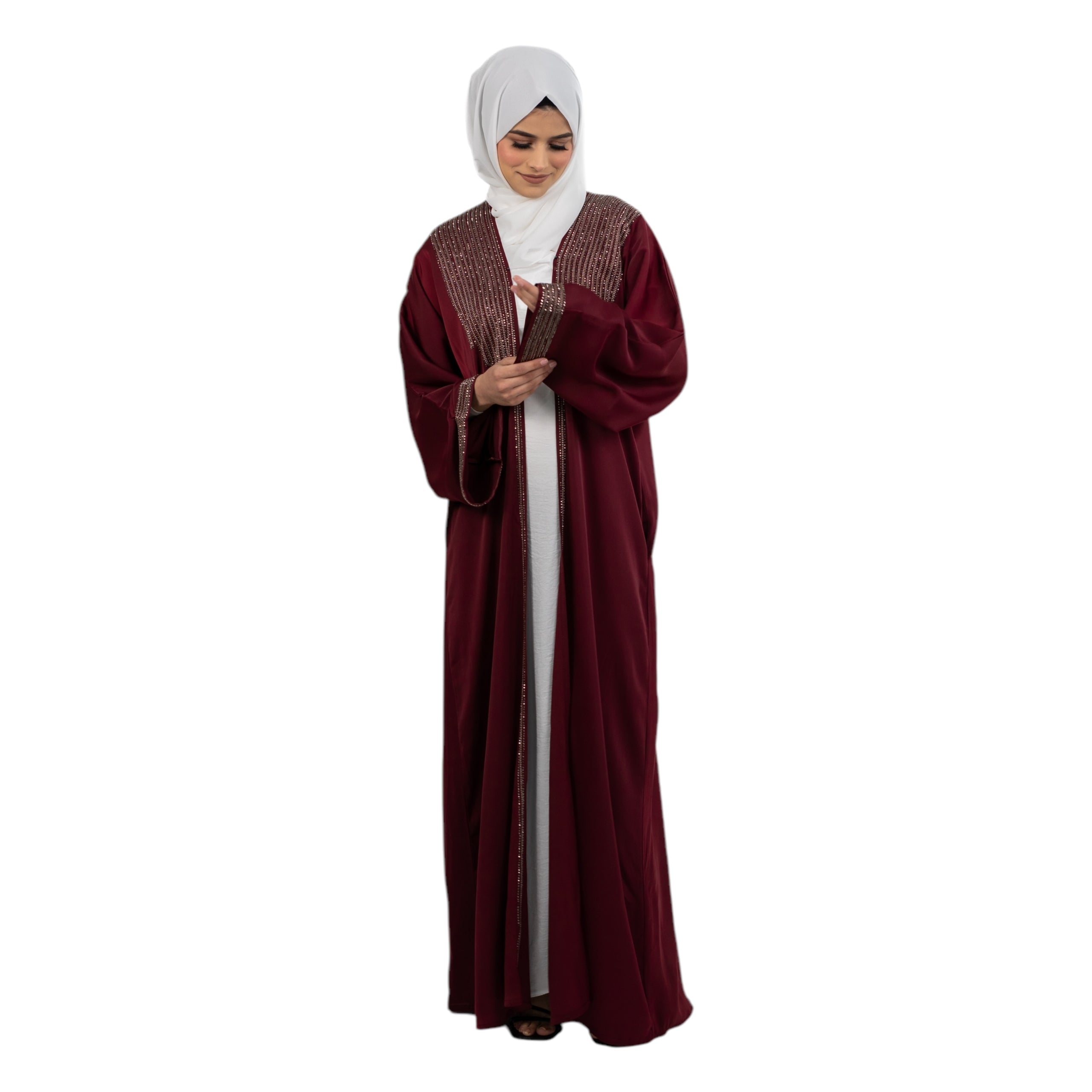 Maroon Classic Kimono ASL-634-9