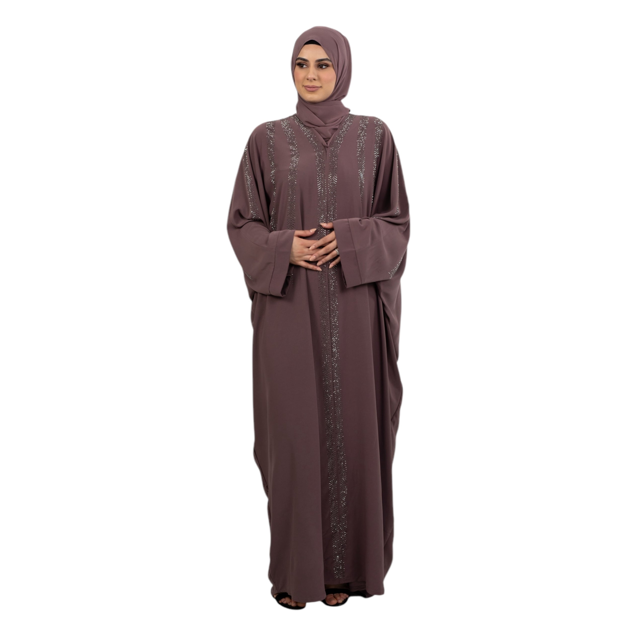Mink Emirati Buttoned Batwing AM495-09
