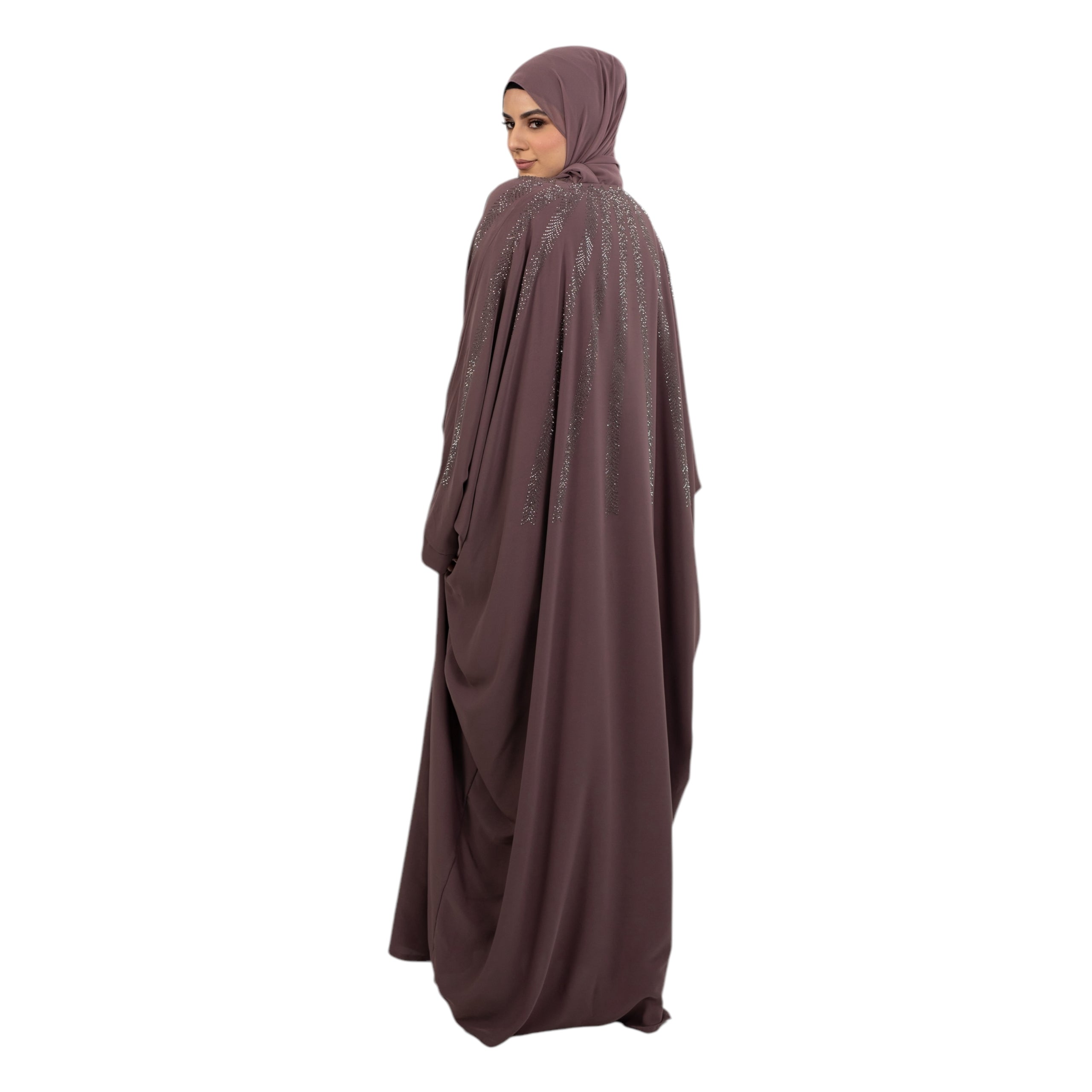 Mink Emirati Buttoned Batwing AM495-09