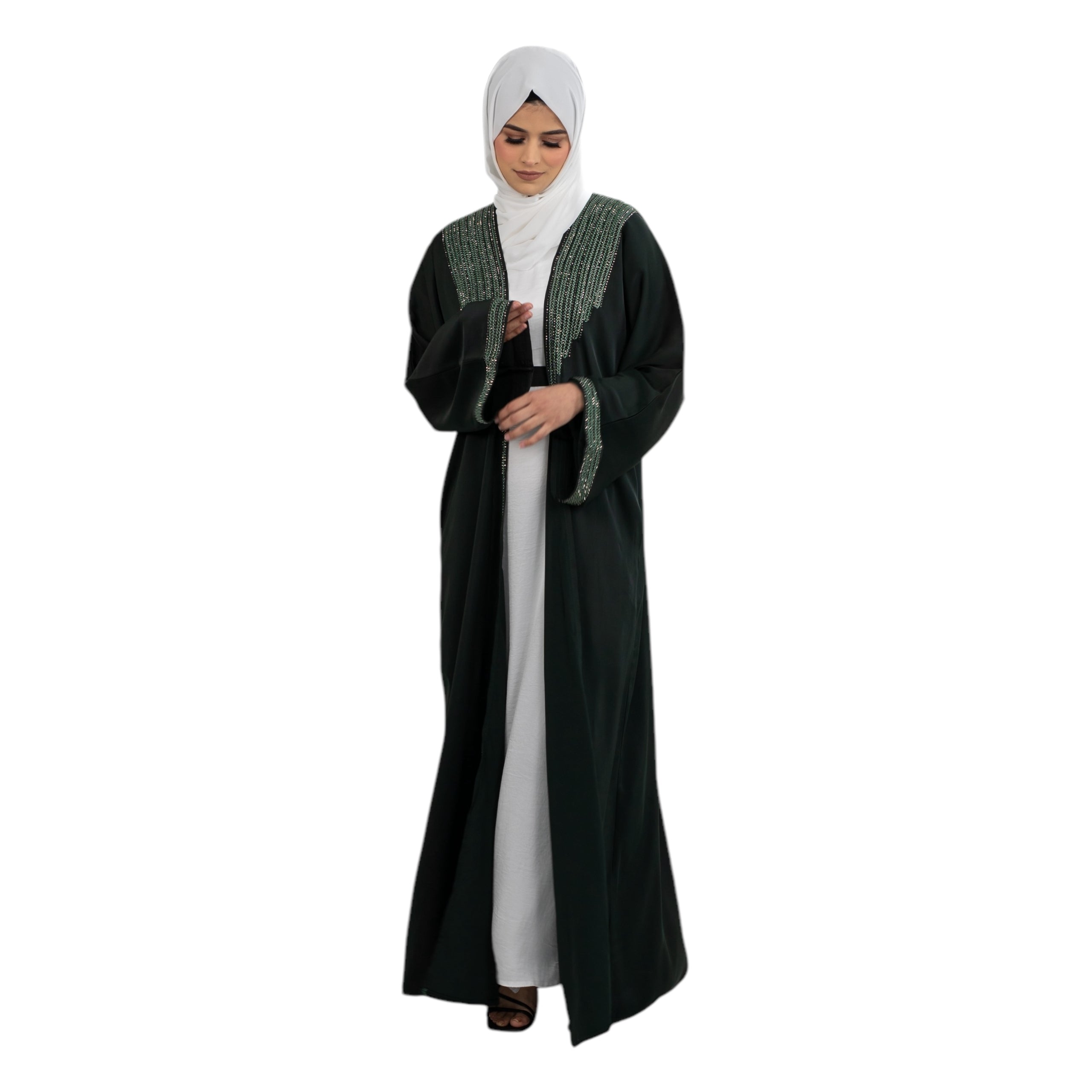 Bottle Green Classic Kimono ASL-634-31