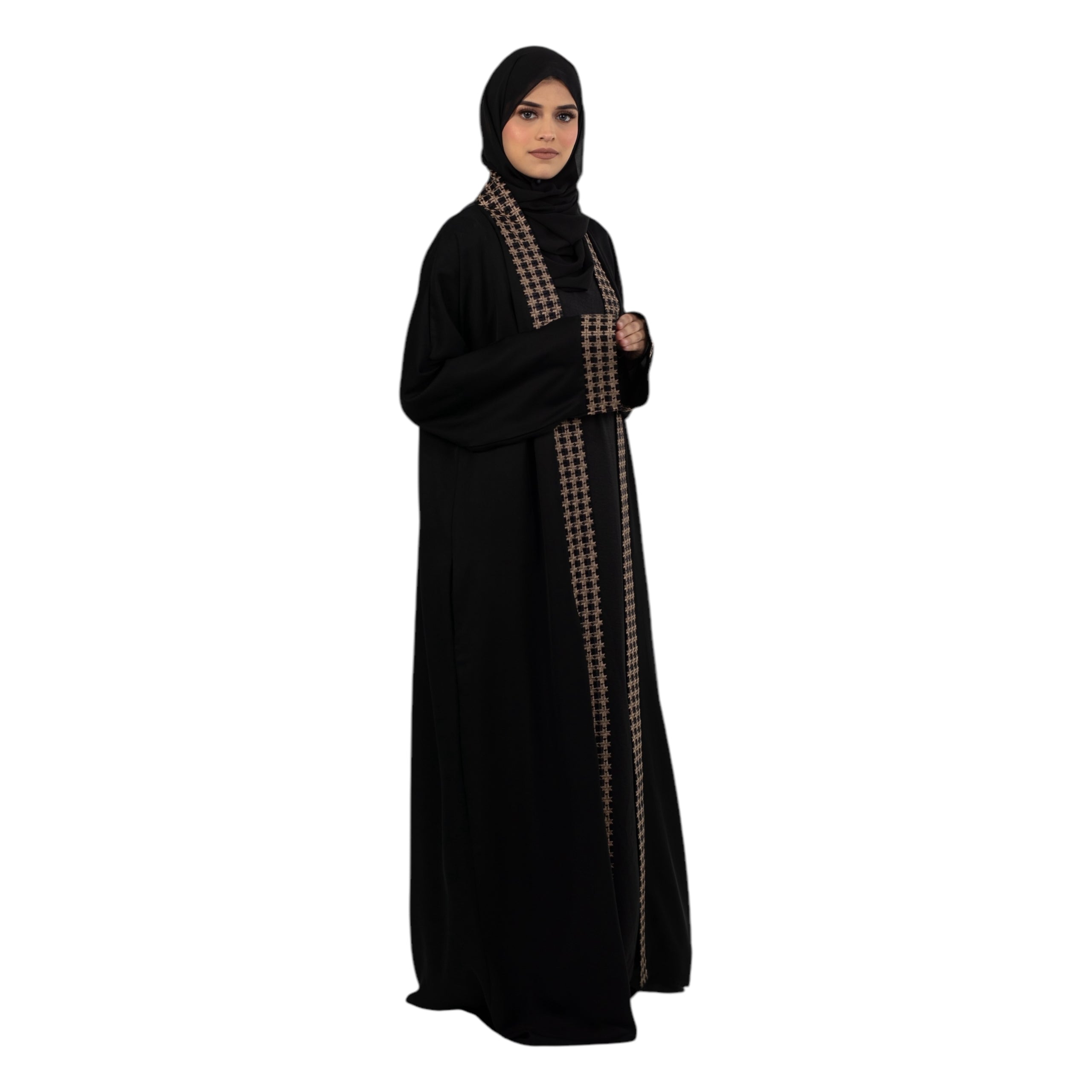 Black Levantine Kimono ASL-632-1