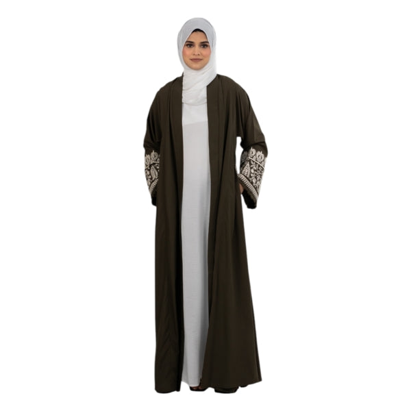 Olive Luxury Embroidered Kimono ASAK-804