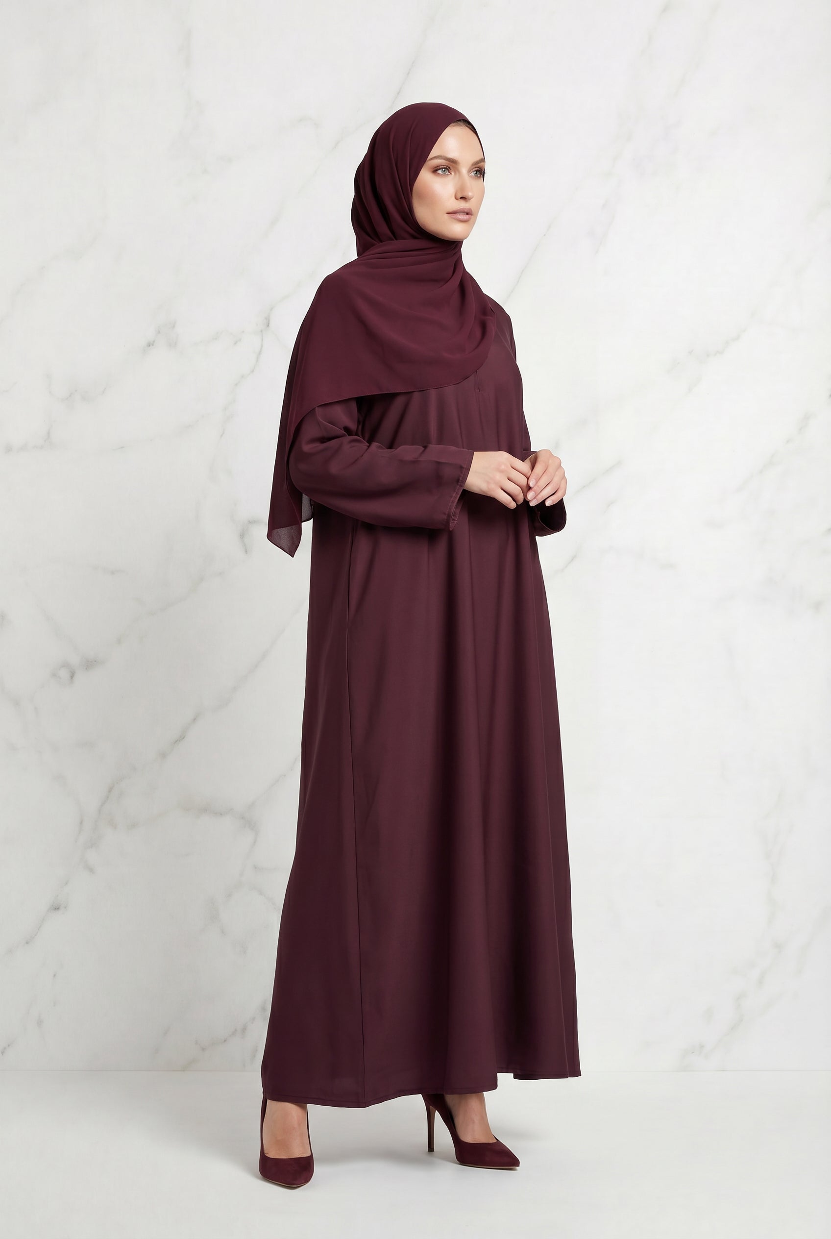 All Day Abaya Maroon