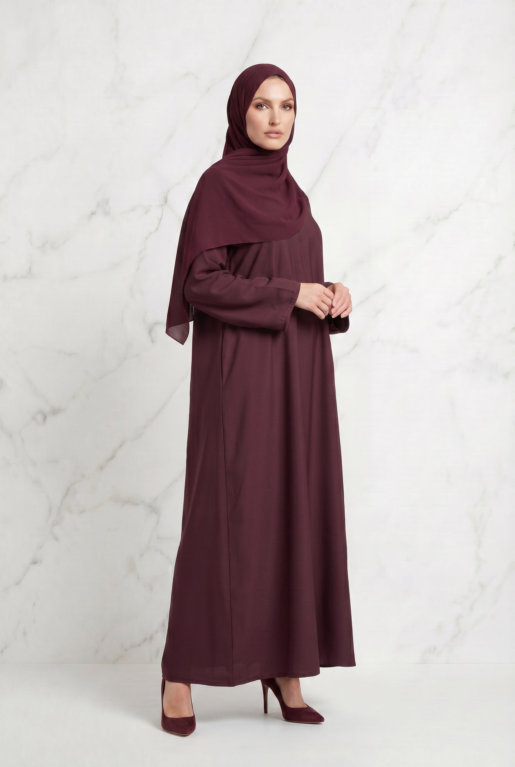 All Day Abaya Maroon