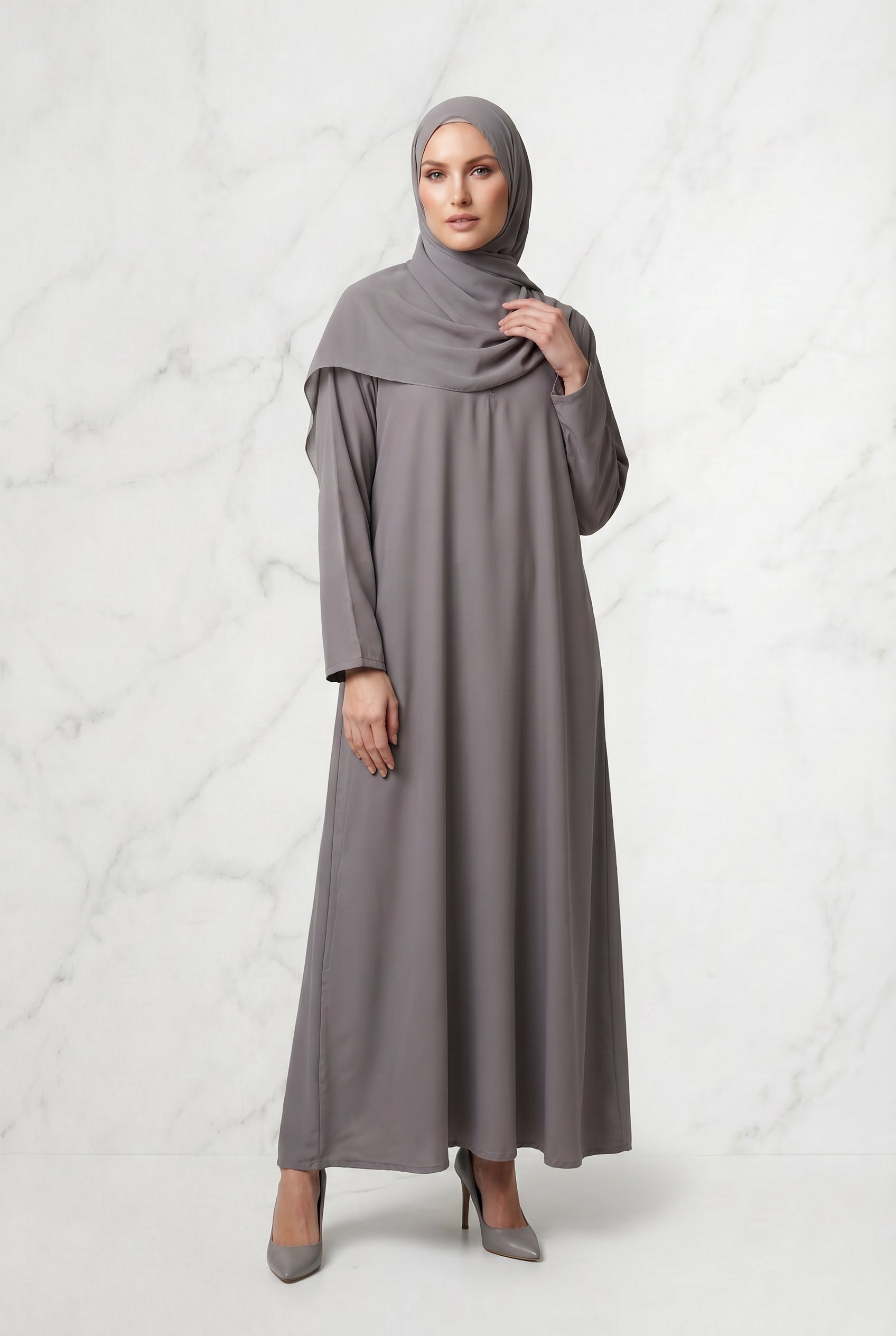 All Day Abaya Stone Grey