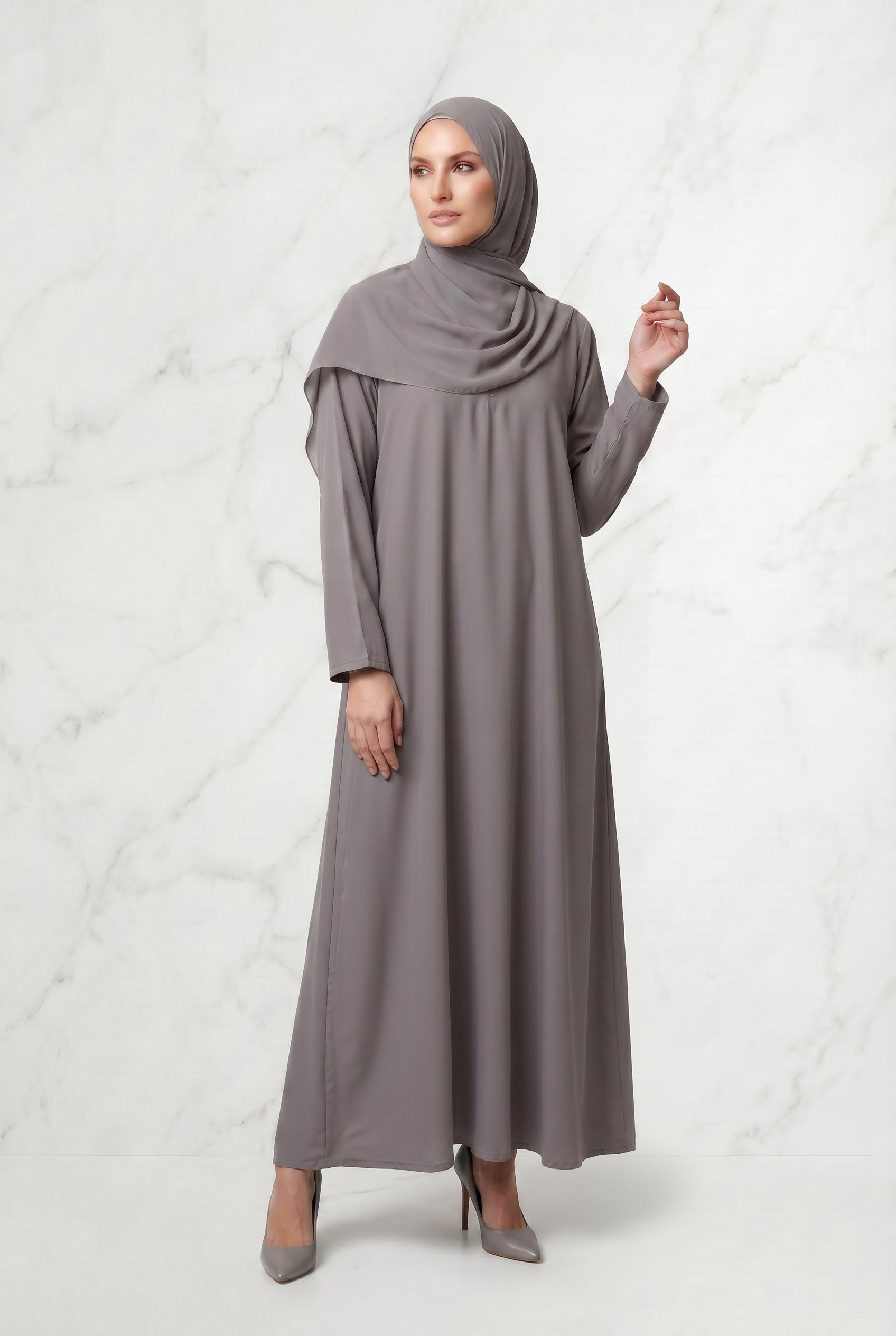 All Day Abaya Stone Grey