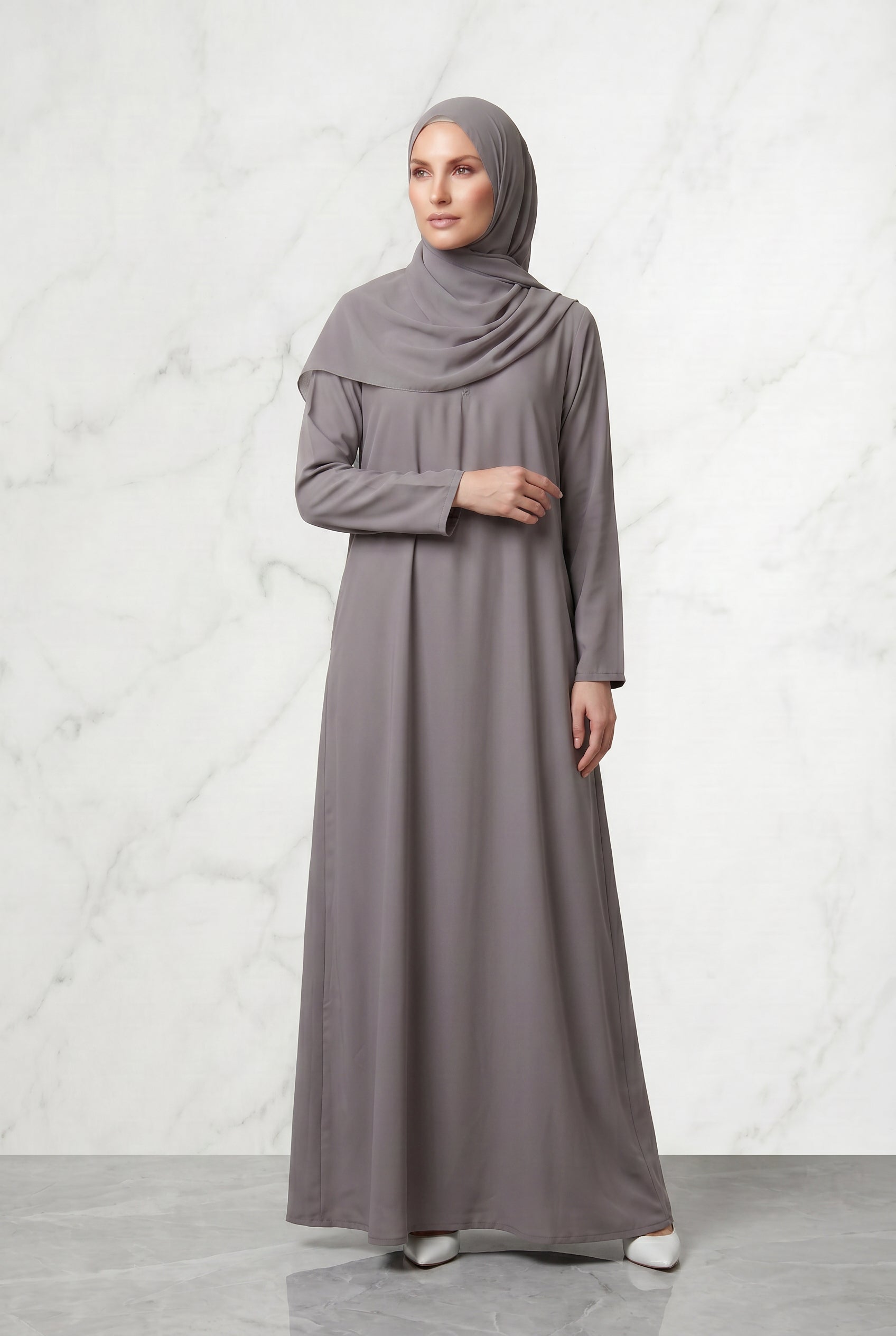 All Day Abaya Stone Grey