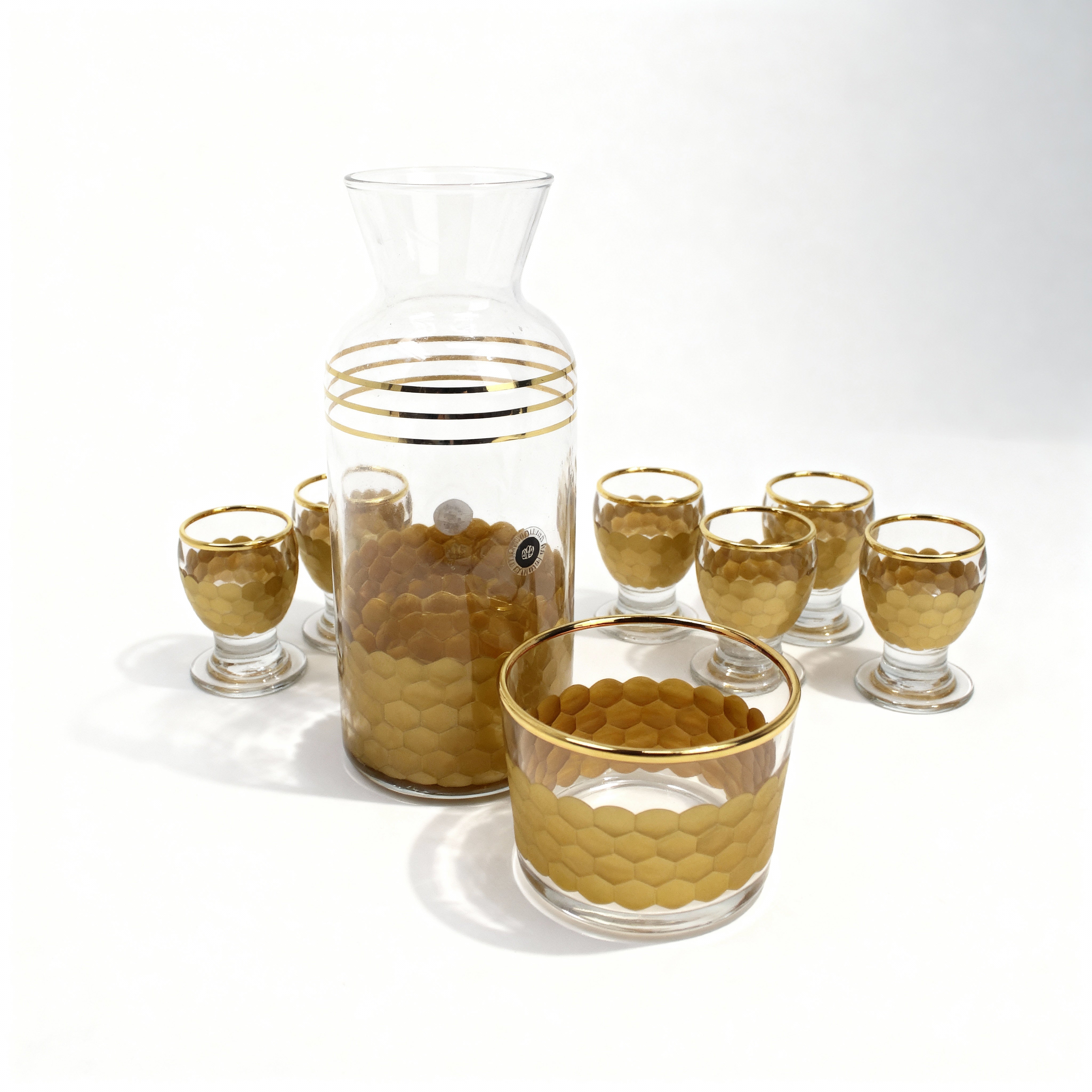 Gold Honeycomb Tall Zamzam Set – 8 Piece 8103