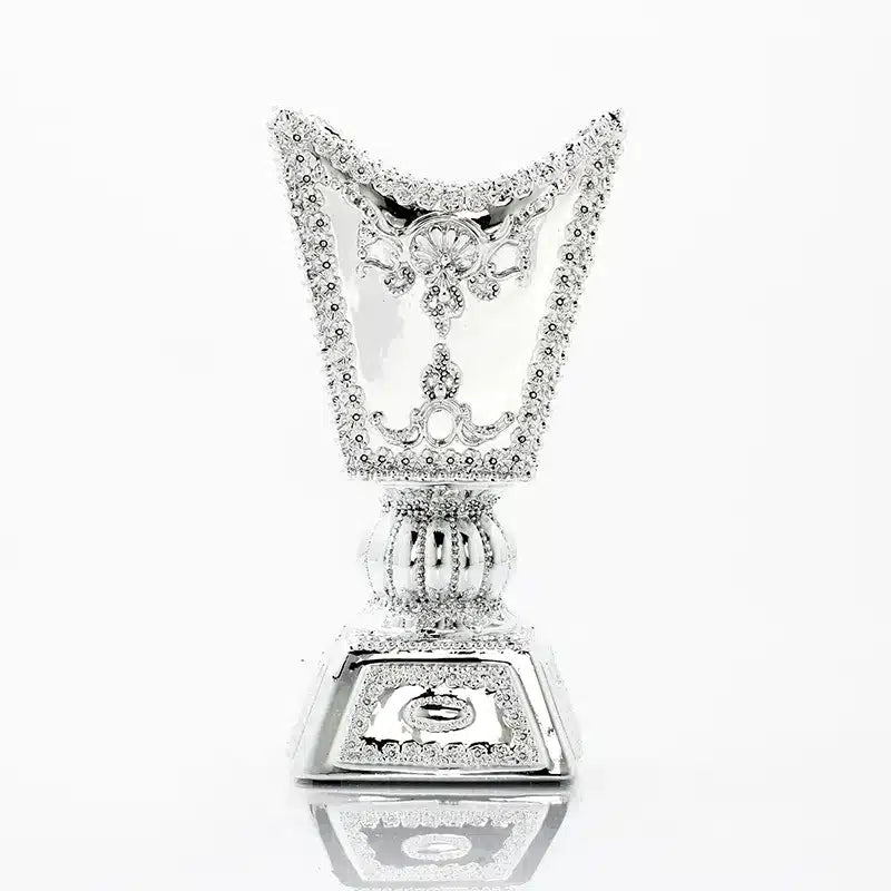 Small Silver Trophy Bukhoor Burner AMO849S