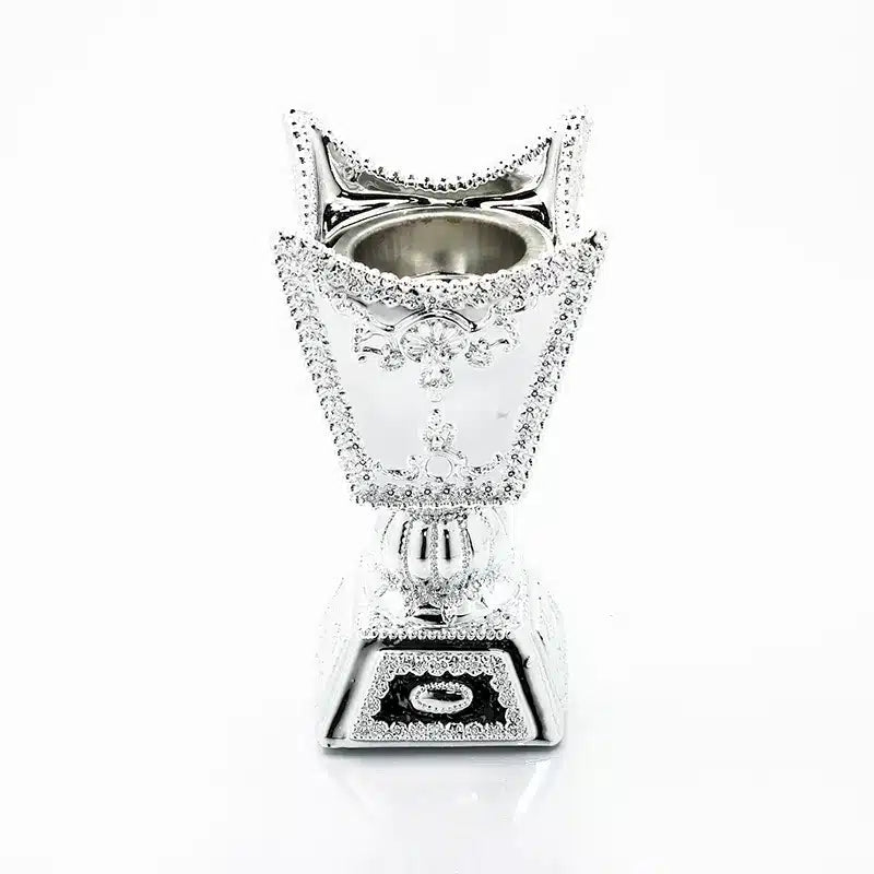Small Silver Trophy Bukhoor Burner AMO849S