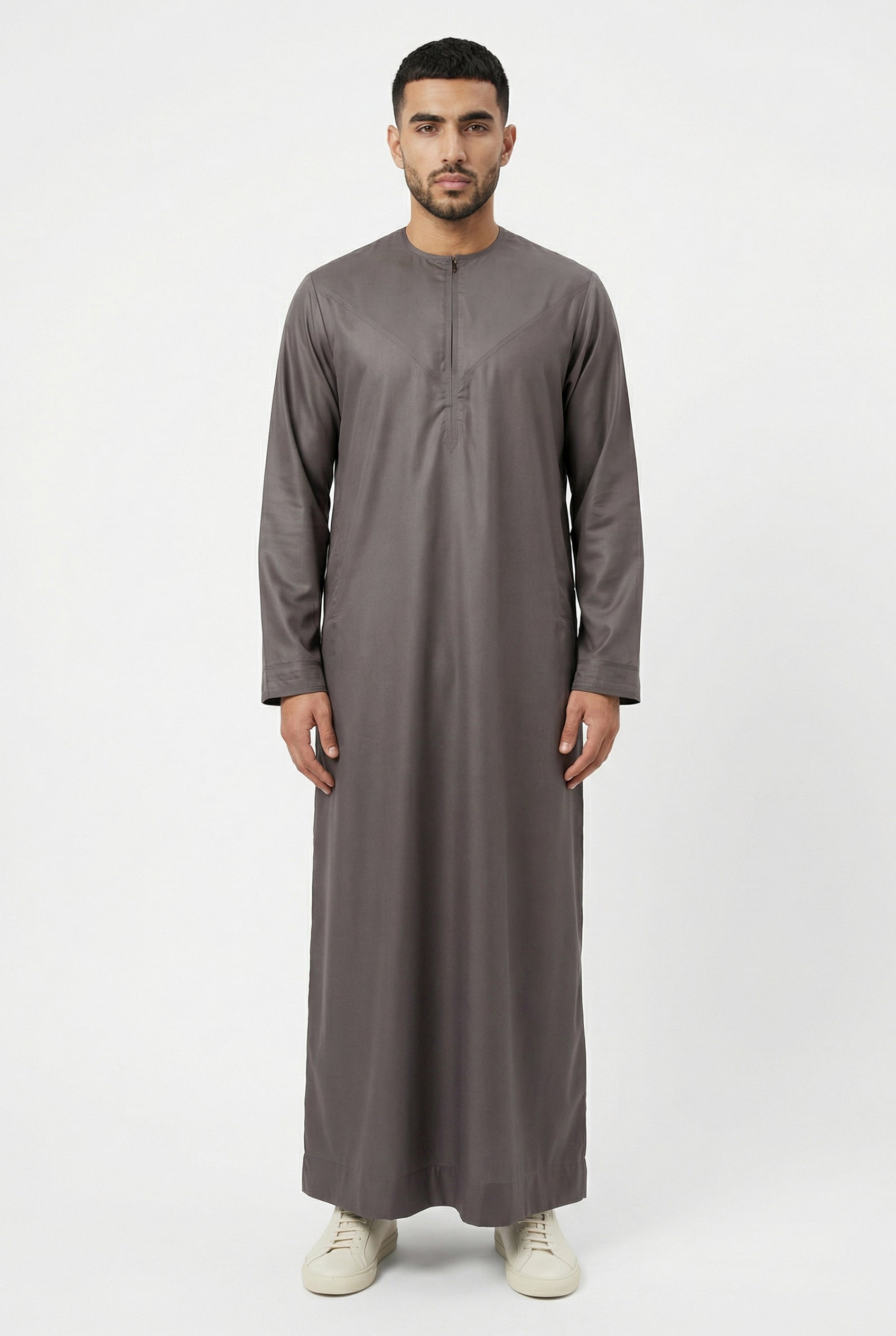 Omani Thobe Charcoal 1501 Col 08