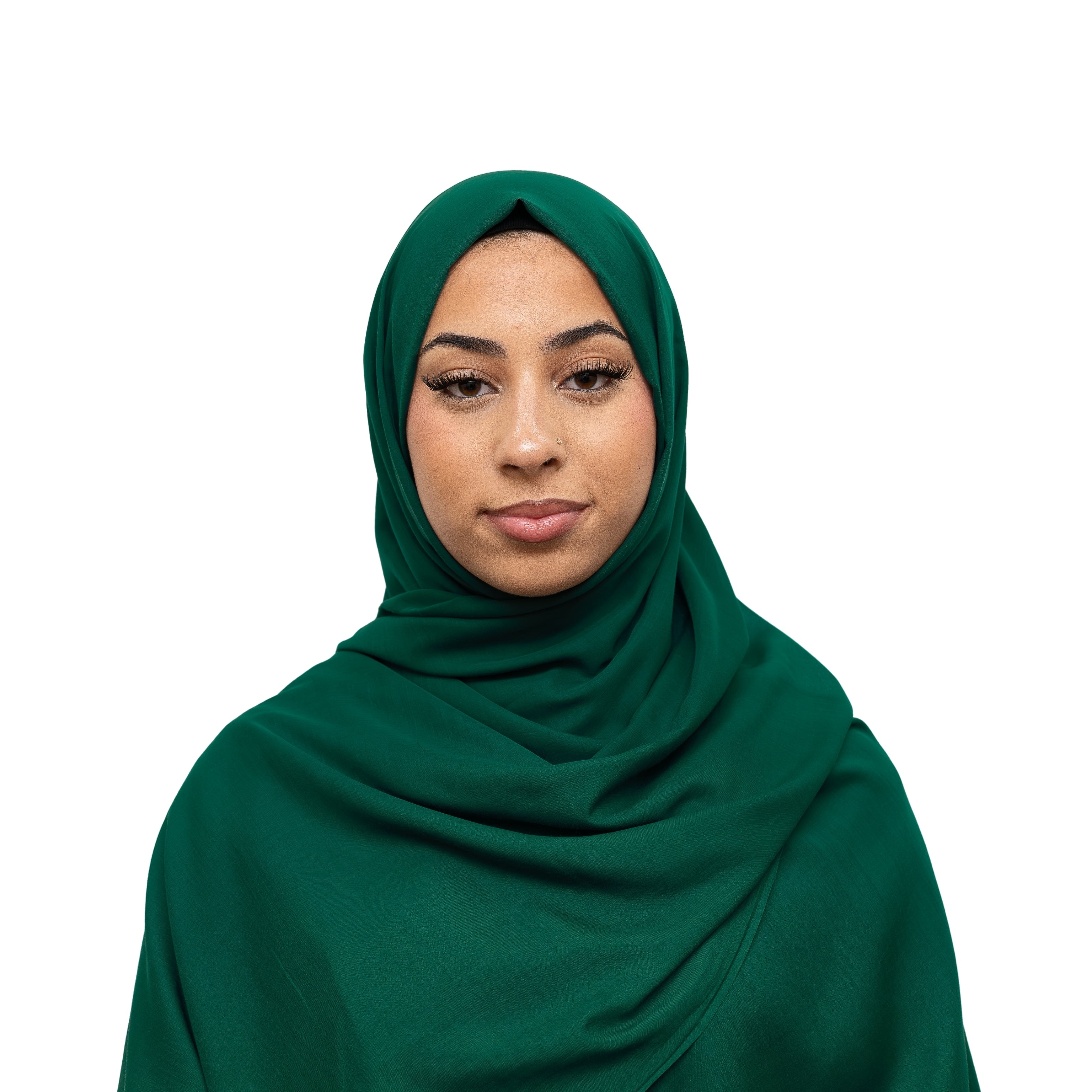 Exclusive Cotton Hijab Bottle Green Col 110