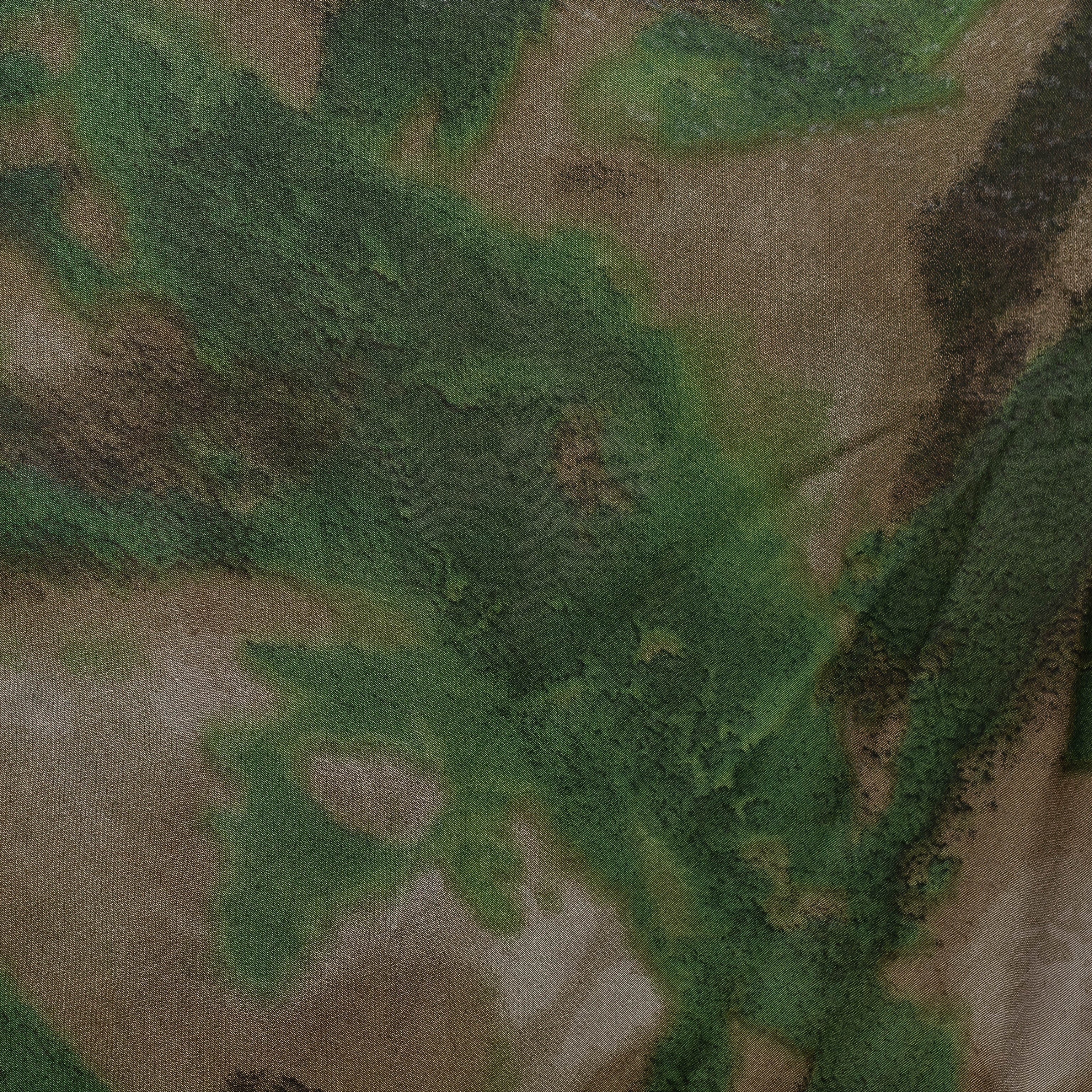 Vella Print Style 2-6 Silk Chiffon Hijab Forest Green