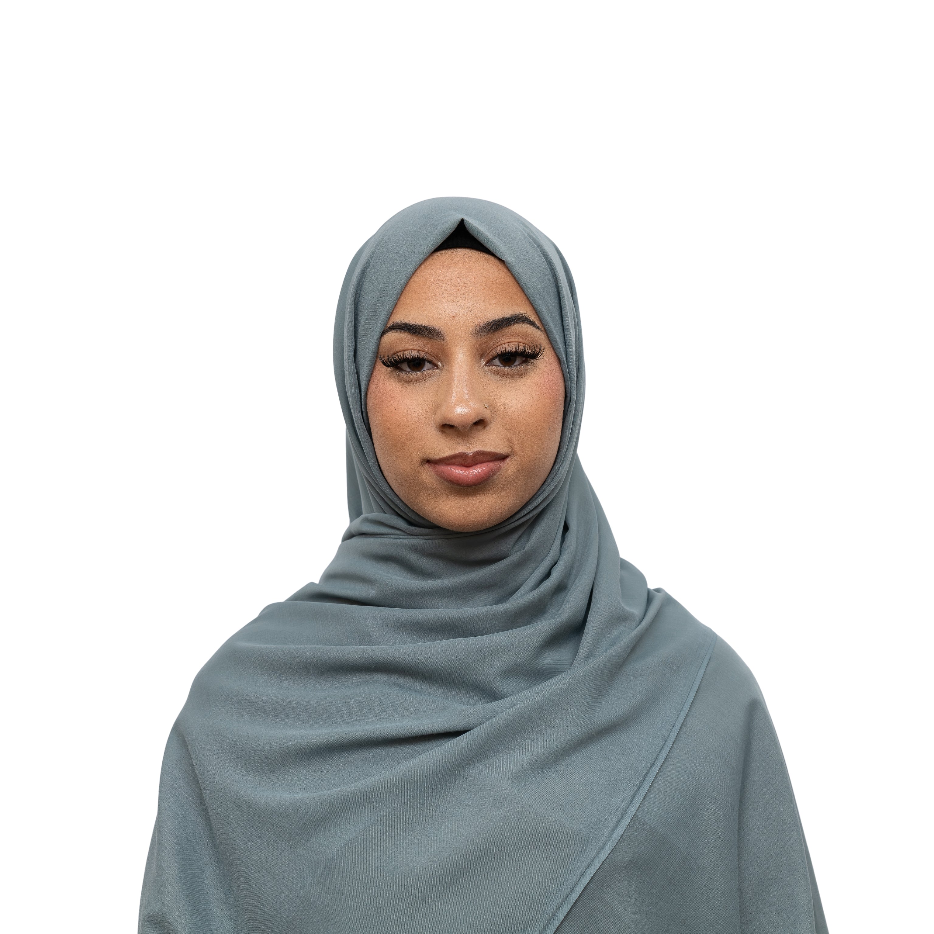 Exclusive Cotton Hijab Midnight Grey Col 81