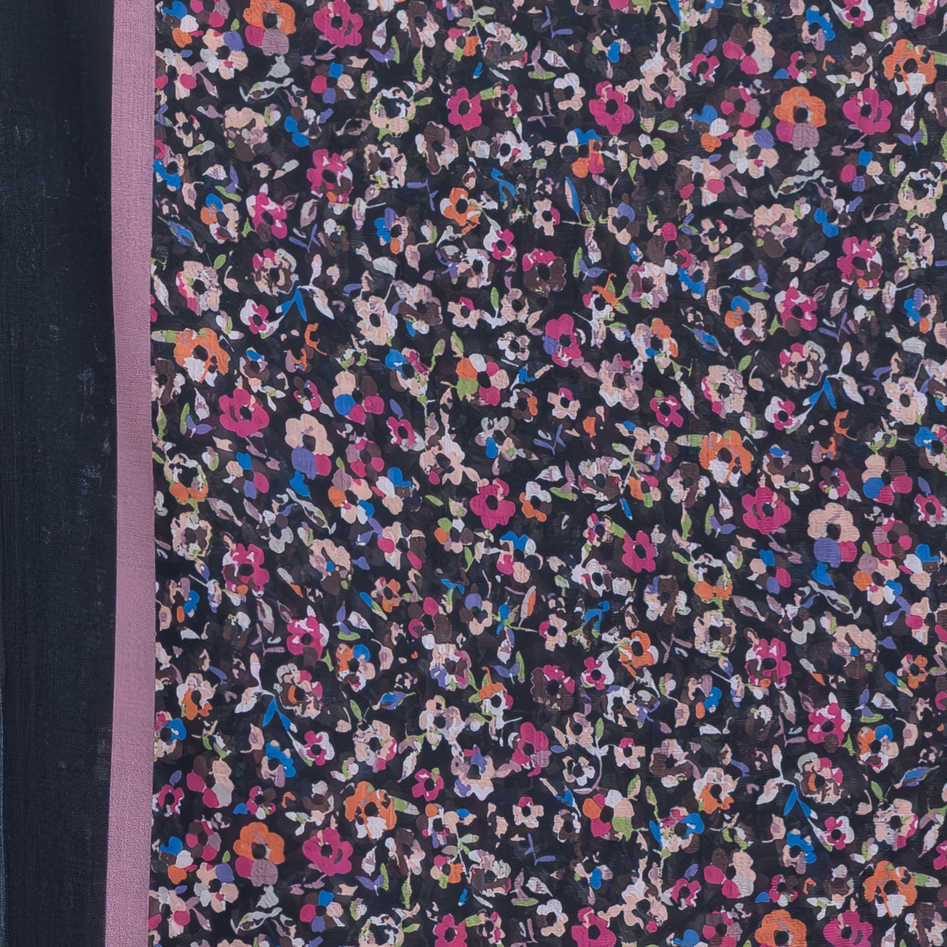 Exclusive Cotton Print Hijab Floral Multi Pink Col 100