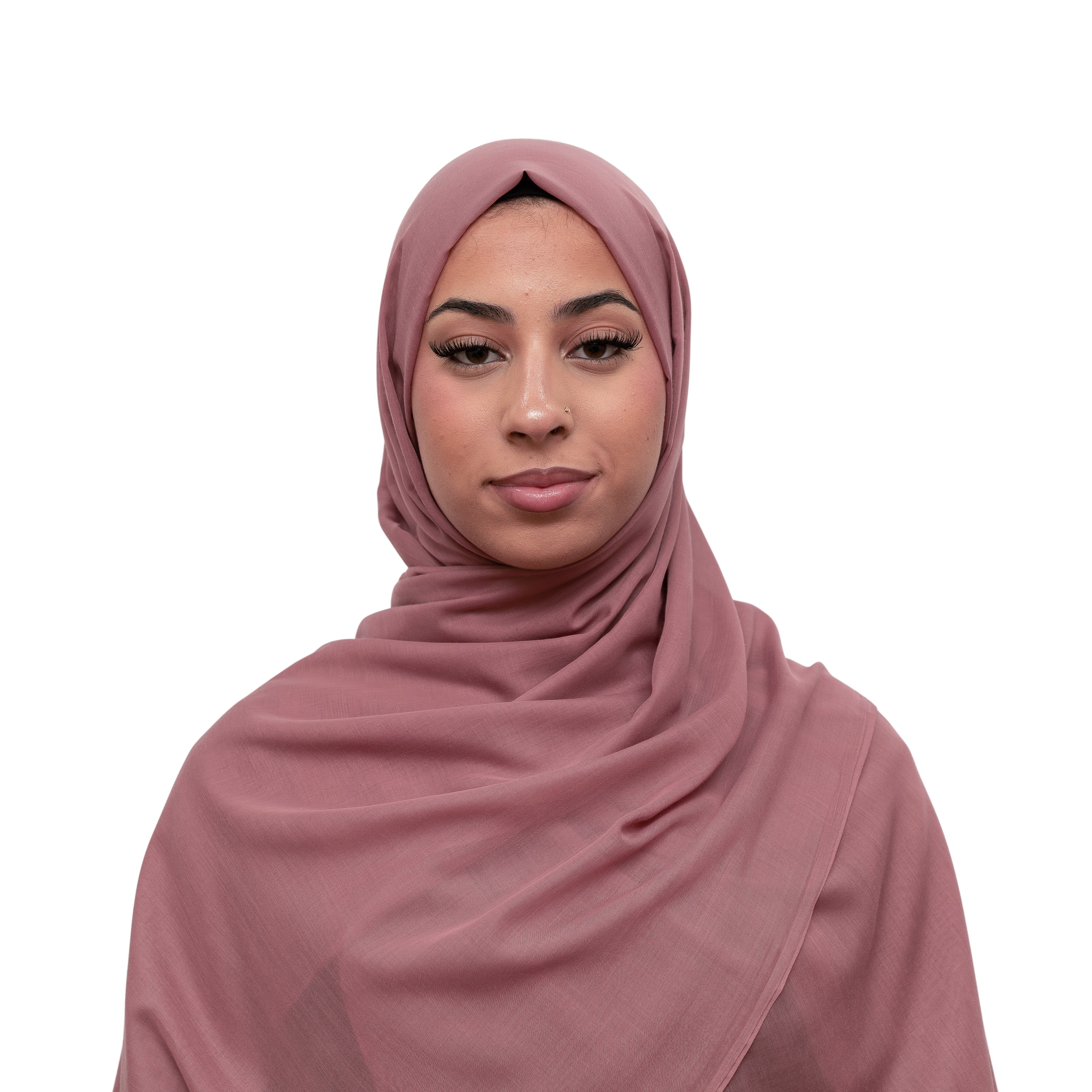 Exclusive Cotton Hijab Rose Pink Col 87