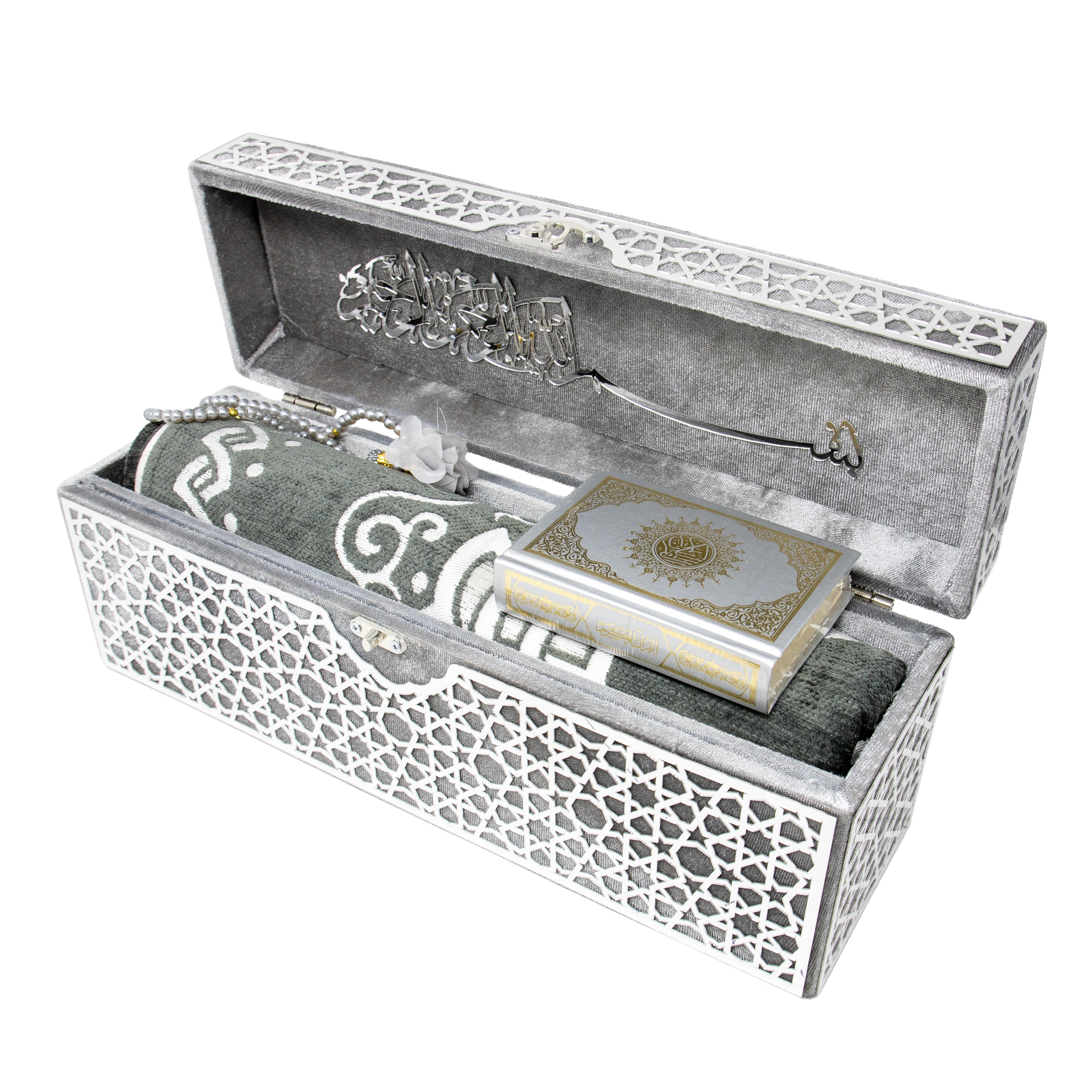 Exclusive Quran Gift Set Gray 0431