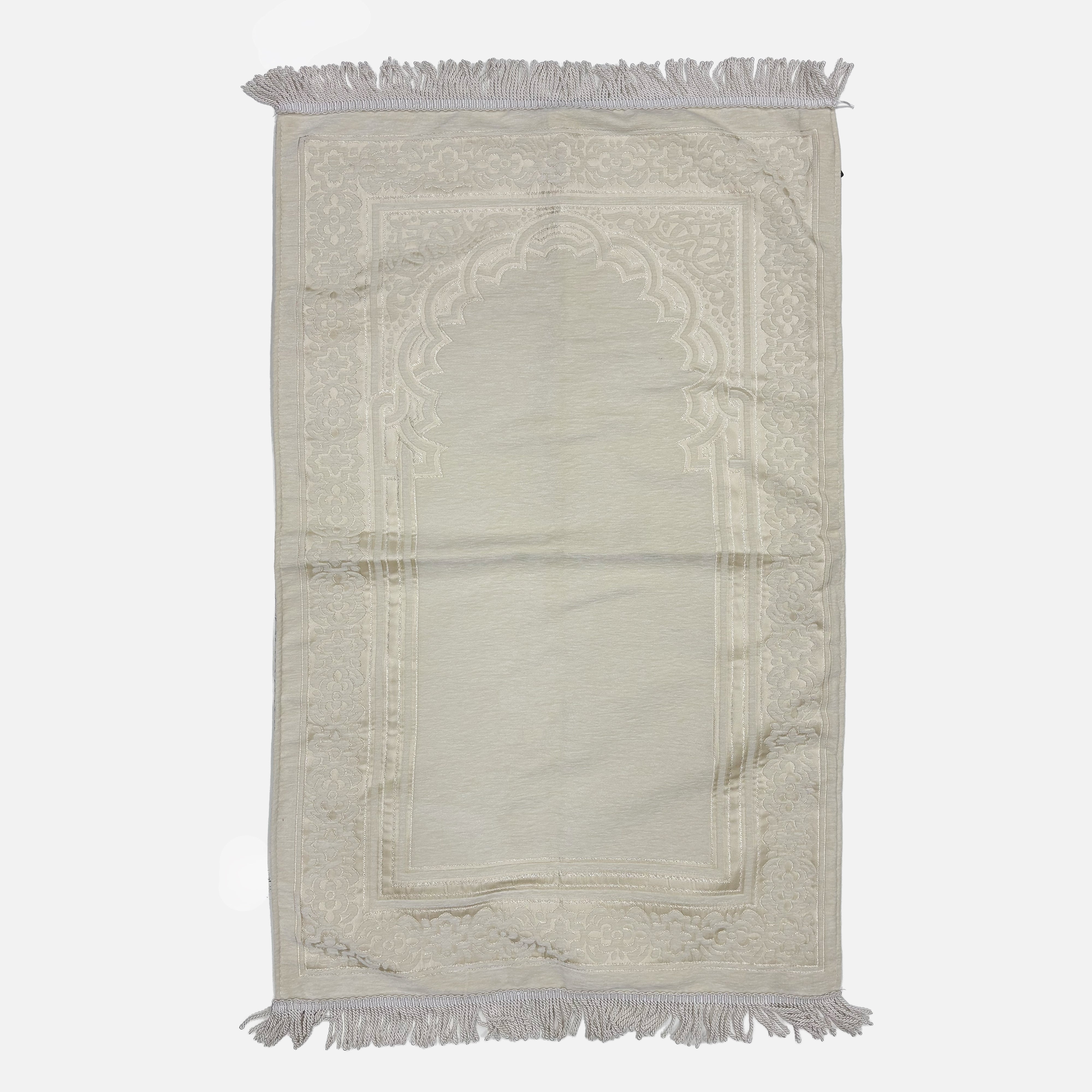 Luxury Chenile Cream Prayer Mat 11104-6